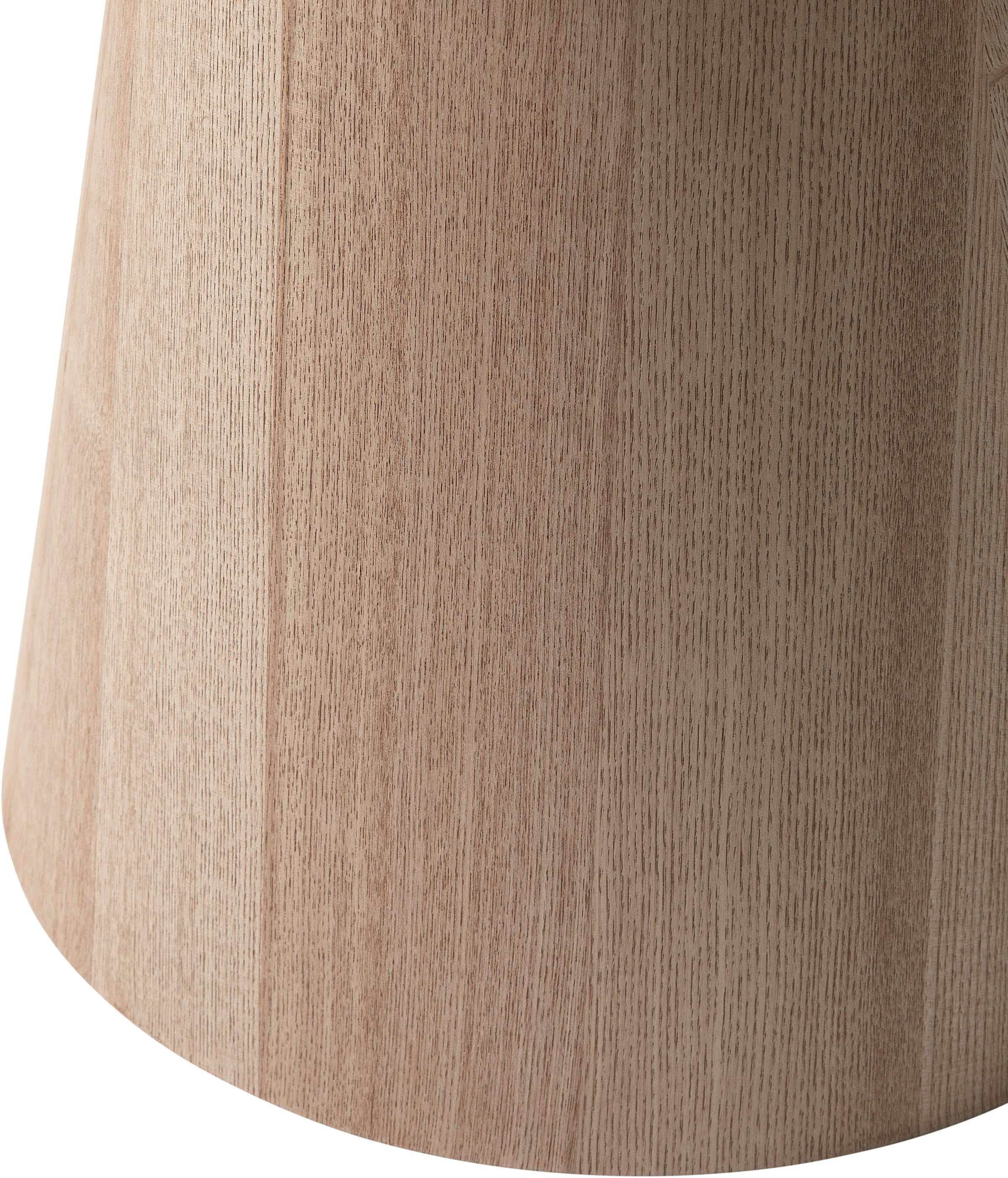 WOOOD Beistelltisch »Maud aus lackiertem MDF mit konischem Standfuss Ø45x50 cm« Tragkraft 15 kg, glatte Oberfläche durch Pressholzfaserplatte
