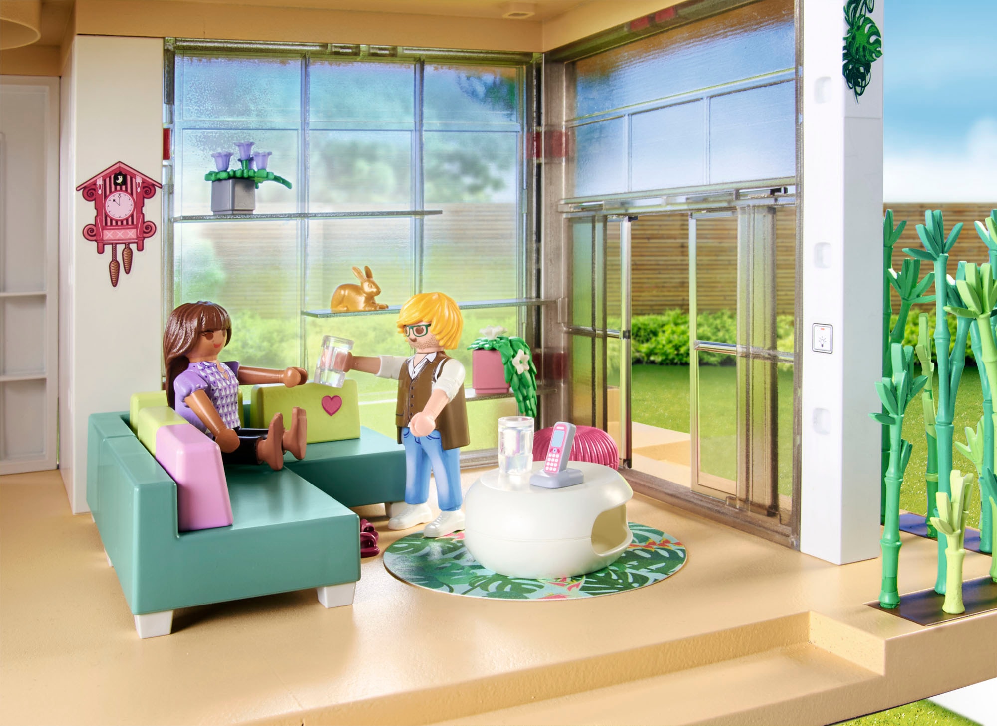 Playmobil® Konstruktions-Spielset »Wohnhaus mit Wintergarten (71607), myLife« Made in Germany