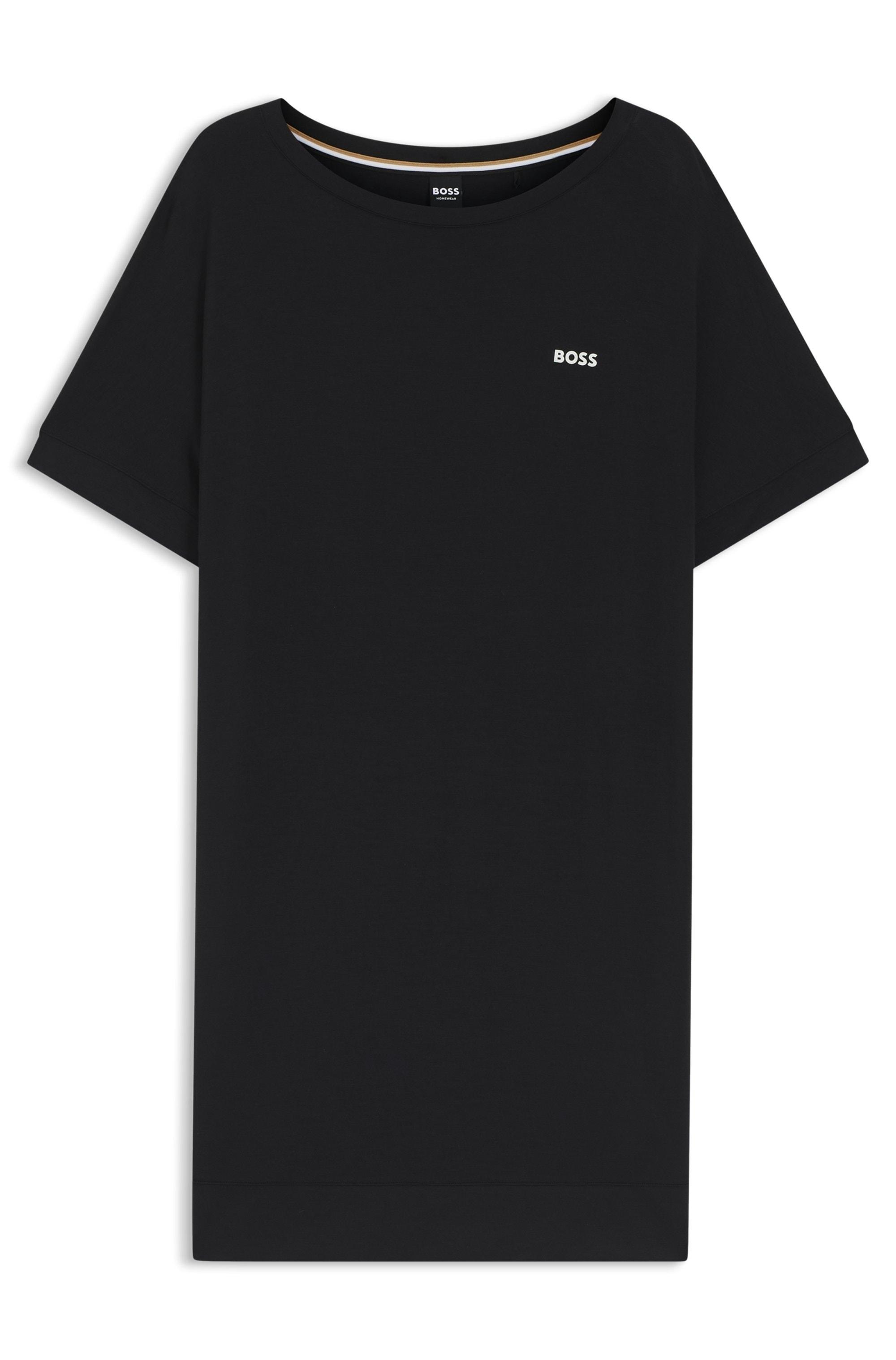 BOSS Chemise de nuit »Element_Nightie« Sans poches aus Stretch-Jersey mit Logo-Print