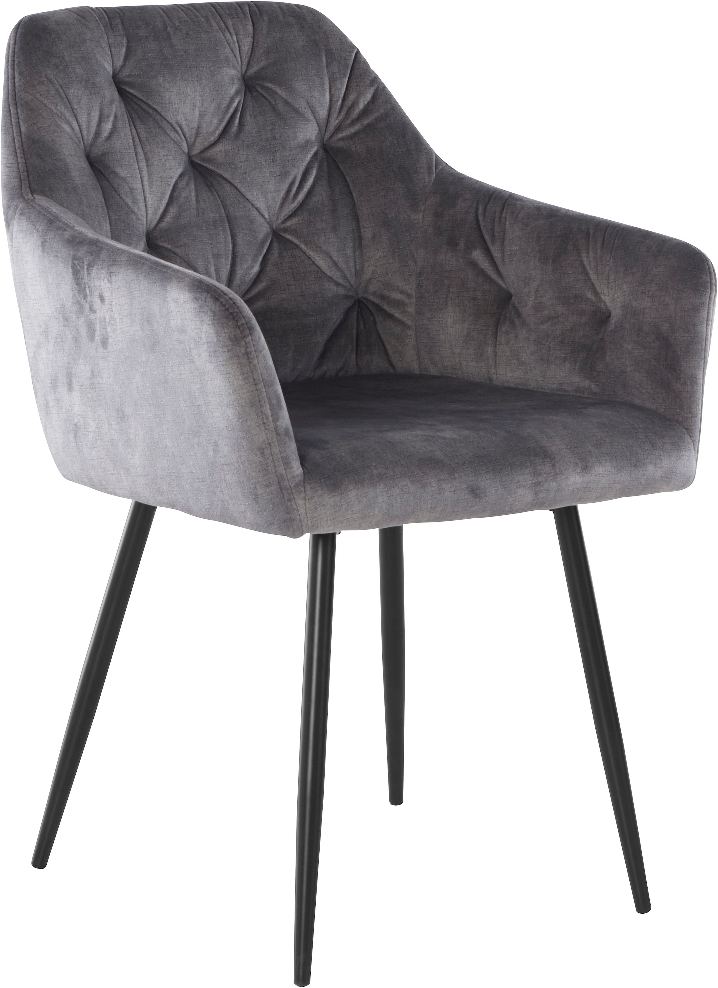 HELA Chaise de salle à manger »Kira Schalenstuhl Boho, Bestseller« (Set) 2 cuisArmlehnstuhl Samt oder Microfaser Bezug