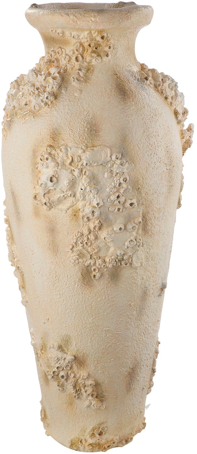 GILDE Bodenvase »Bodenvase Amphora Seychelles weiss H. 80,5 cm«