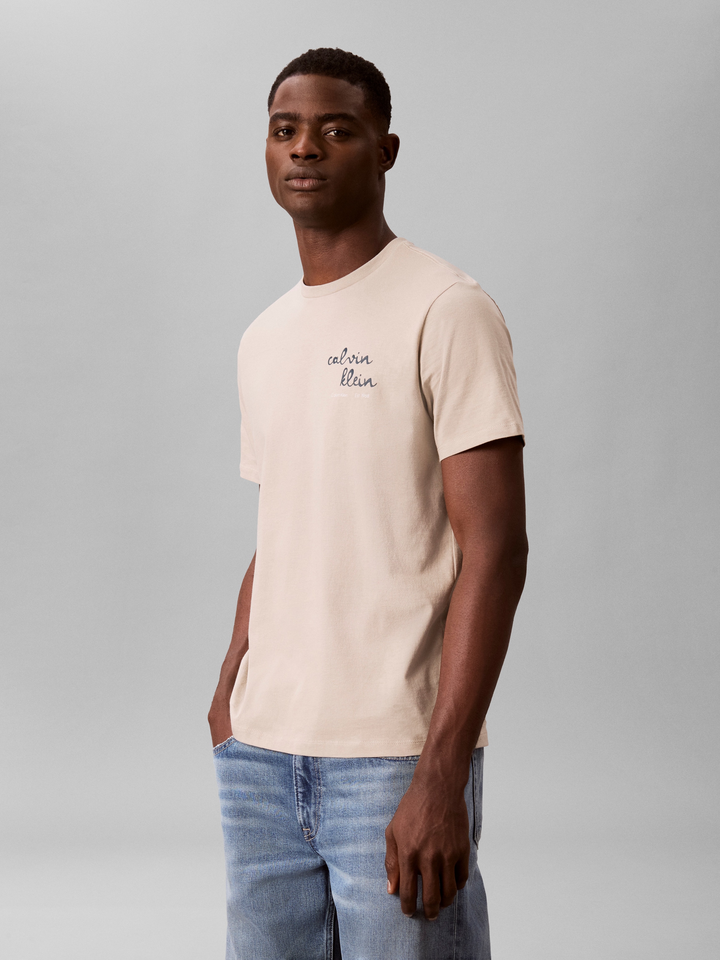 Calvin Klein Jeans T-Shirt »LINES SEASONAL« Regular fit mit Print