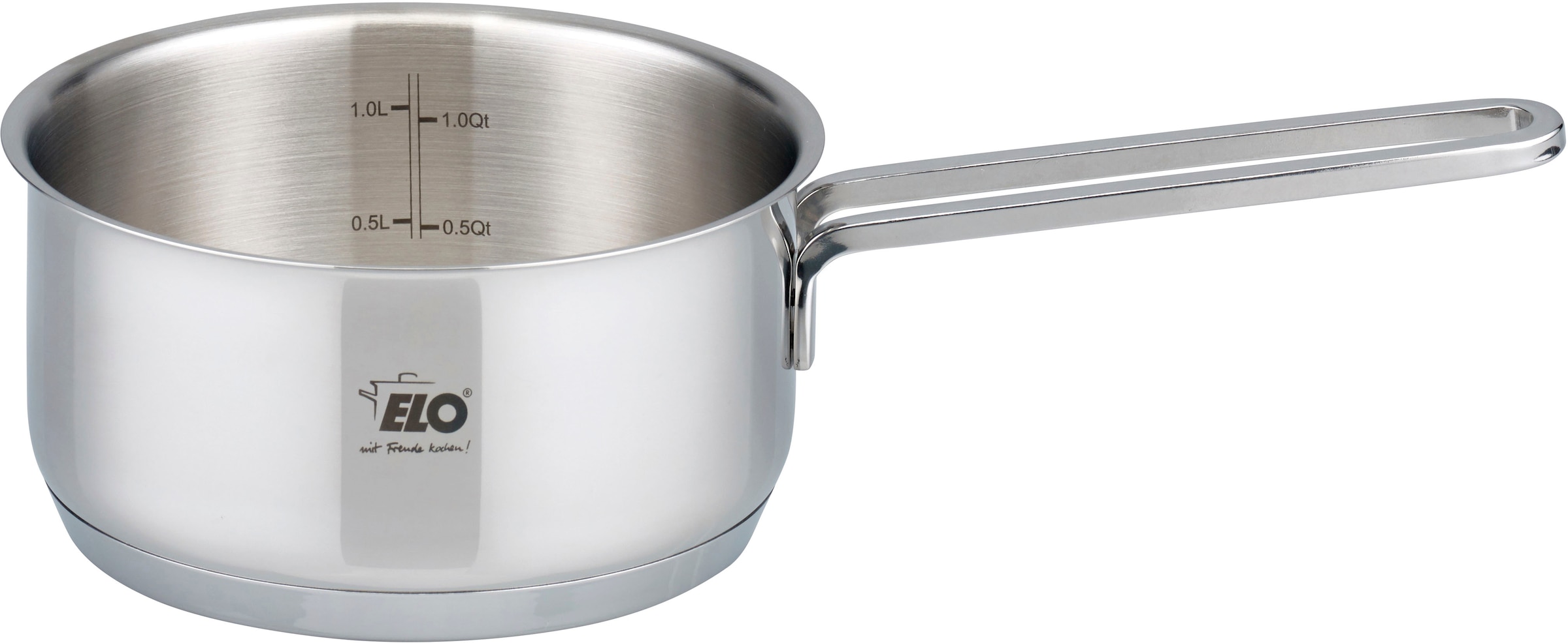 Elo Set de casseroles »Excellent« Set, Bratentopf Ø 20 cm, je 1 Fleischtopf Ø 16/20/24 cm, Kasserolle Ø 16 cm, 6 cuis tlg. inkl. Untersetzer, mit Literskala, Induktion