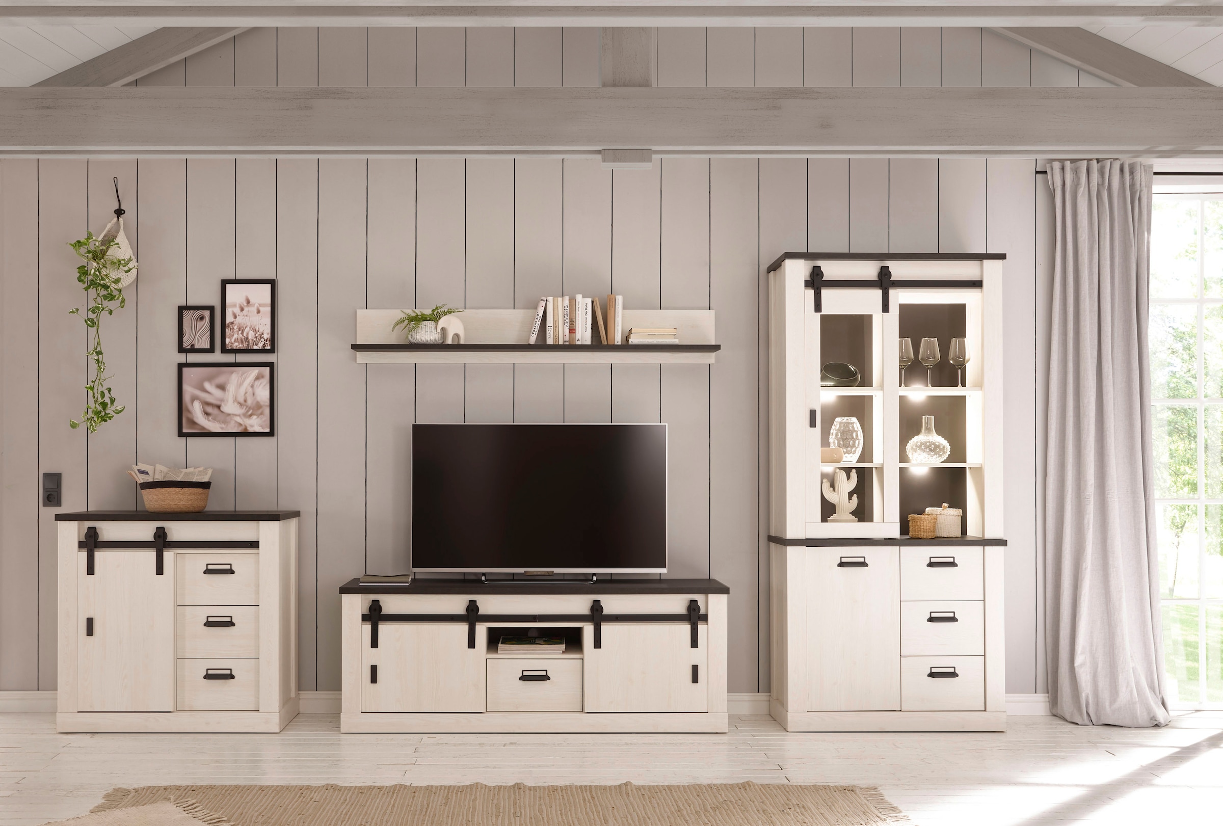 Home affaire Vitrine »SHERWOOD« Breite ca. 93 cm