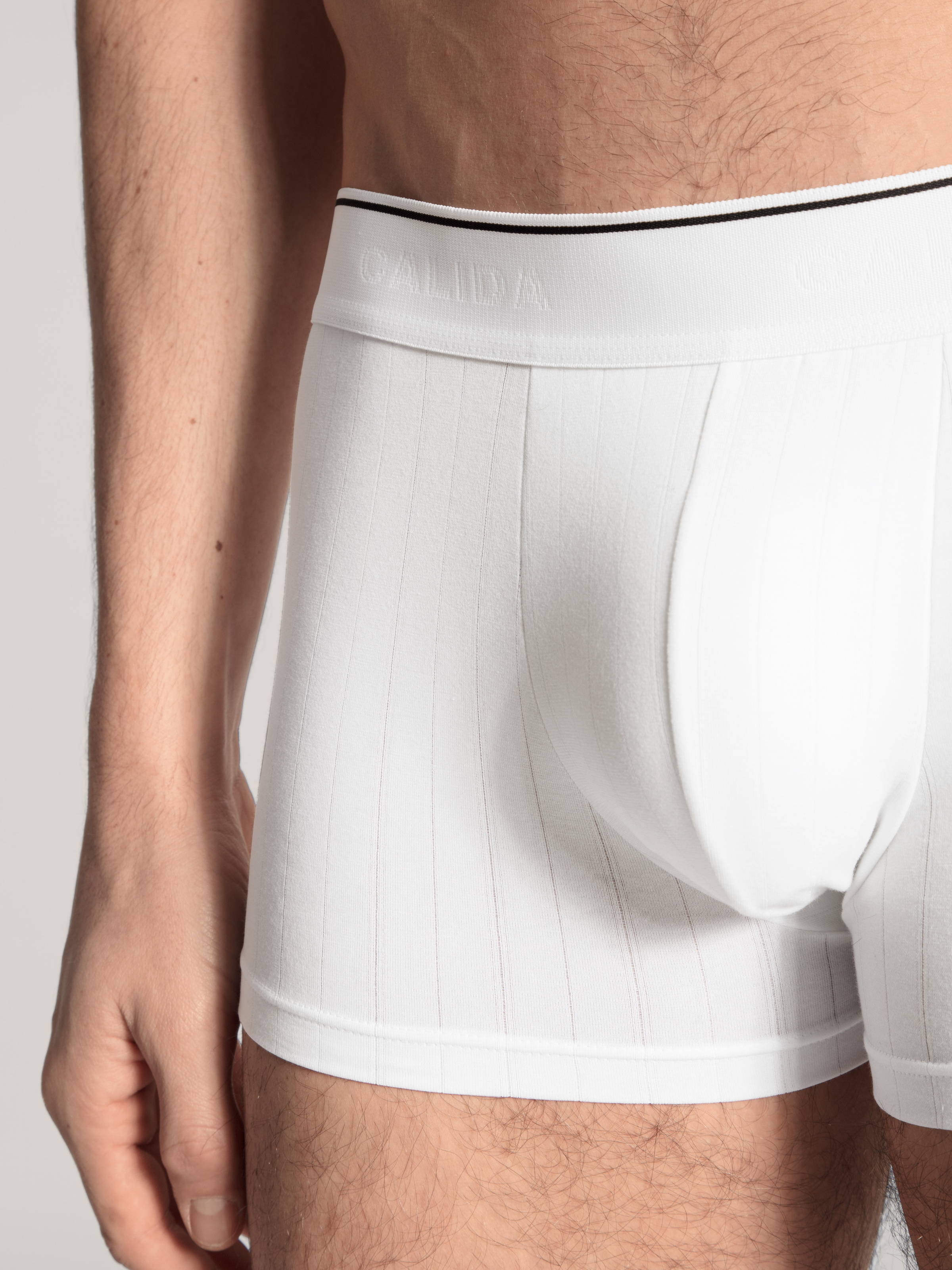 CALIDA Boxershorts »Pure & Style« maskulin, Nadelzug-Design, ohne Eingriff