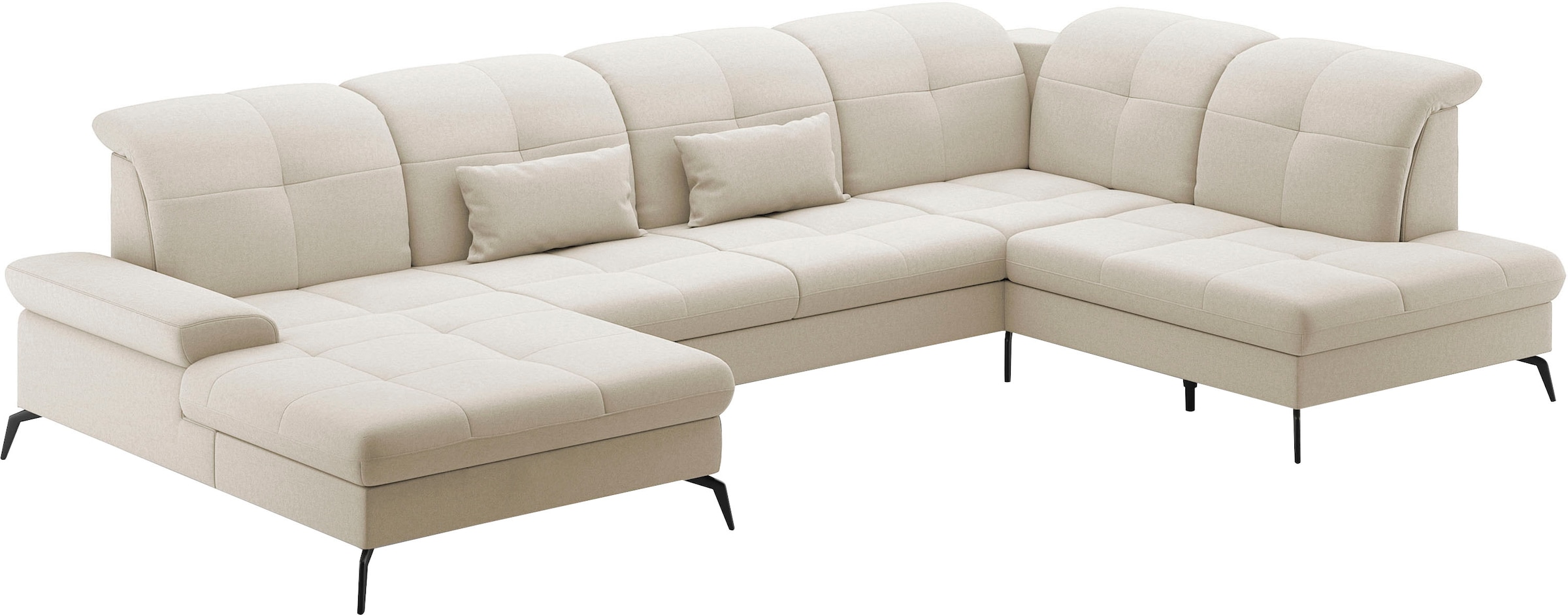 sit&more Paysage de salon »Amica, U-Form, inkl. Sitztiefenverstellung und Armteilverstellung« wahlweise mit Kopfteilverstellung, Bettfunktion und Bettkasten