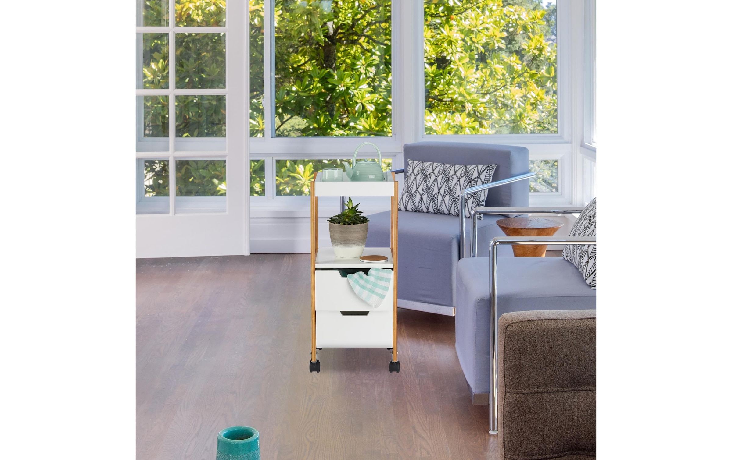 relaxdays Küchenwagen »69 x 30 x 30 cm«