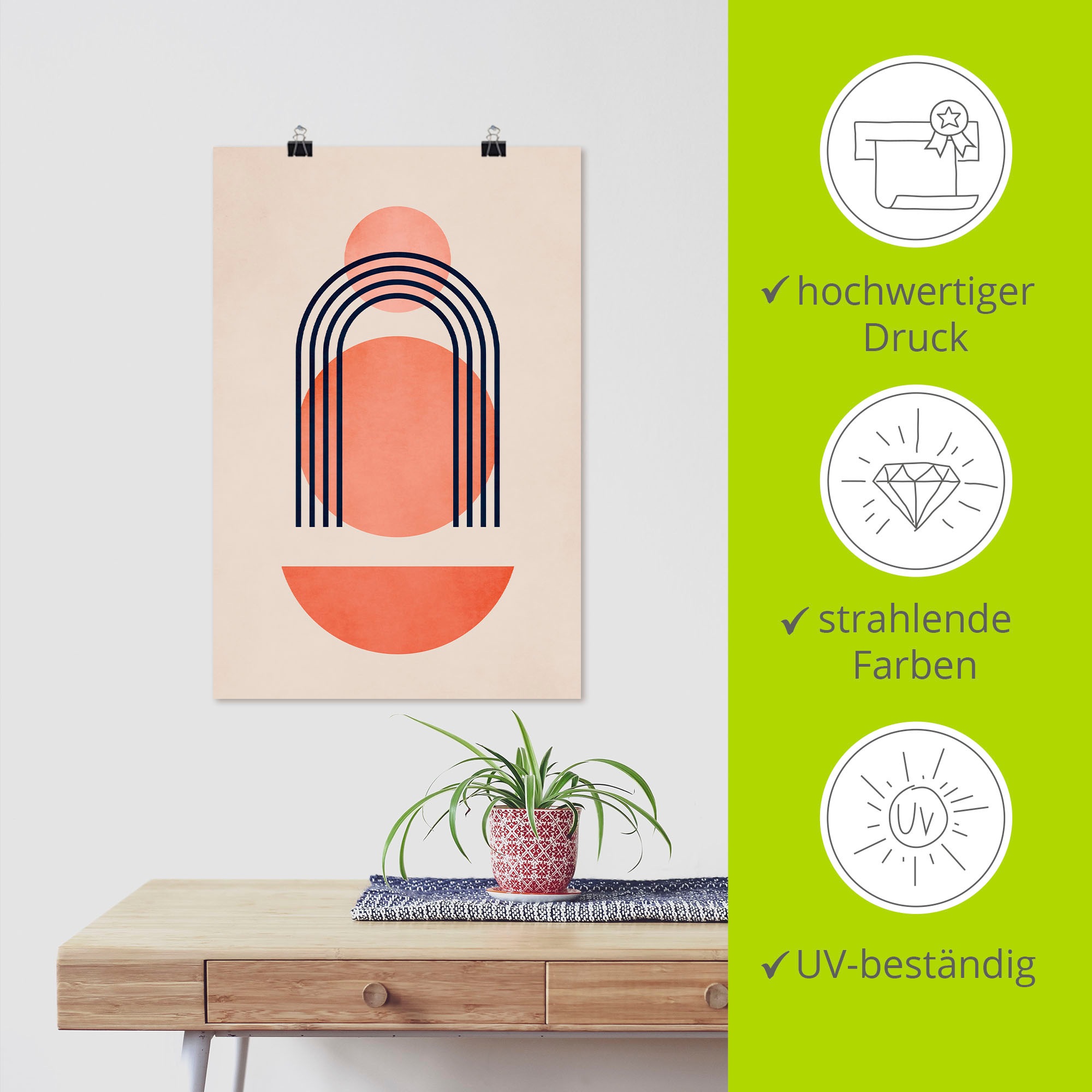 Artland Poster »Geometrica Nr. 7« 1 cuis tlg. ohne Rahmen