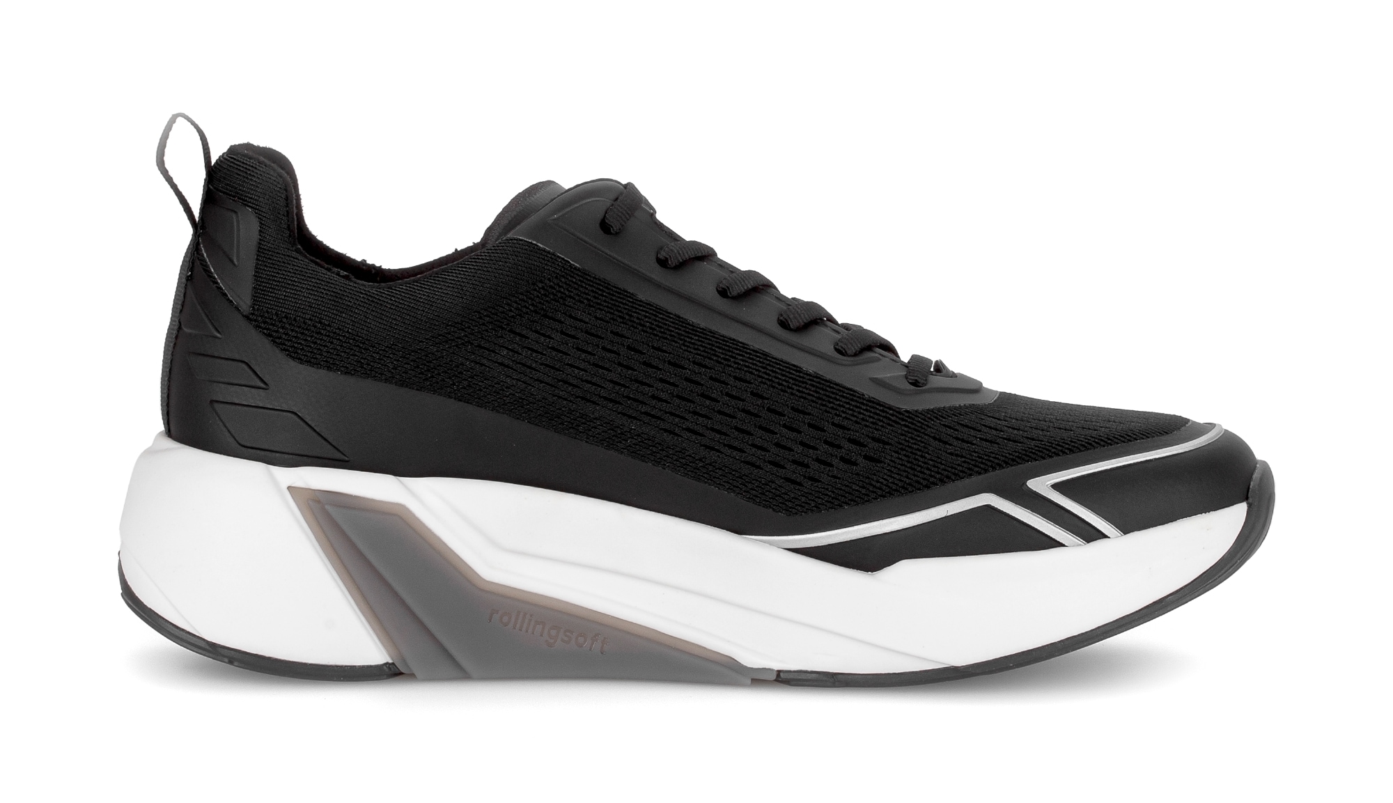 rollingsoft Baskets compensées  , chaussure à lacets, chaussure basse avec semelle rollingsoft, largeur G