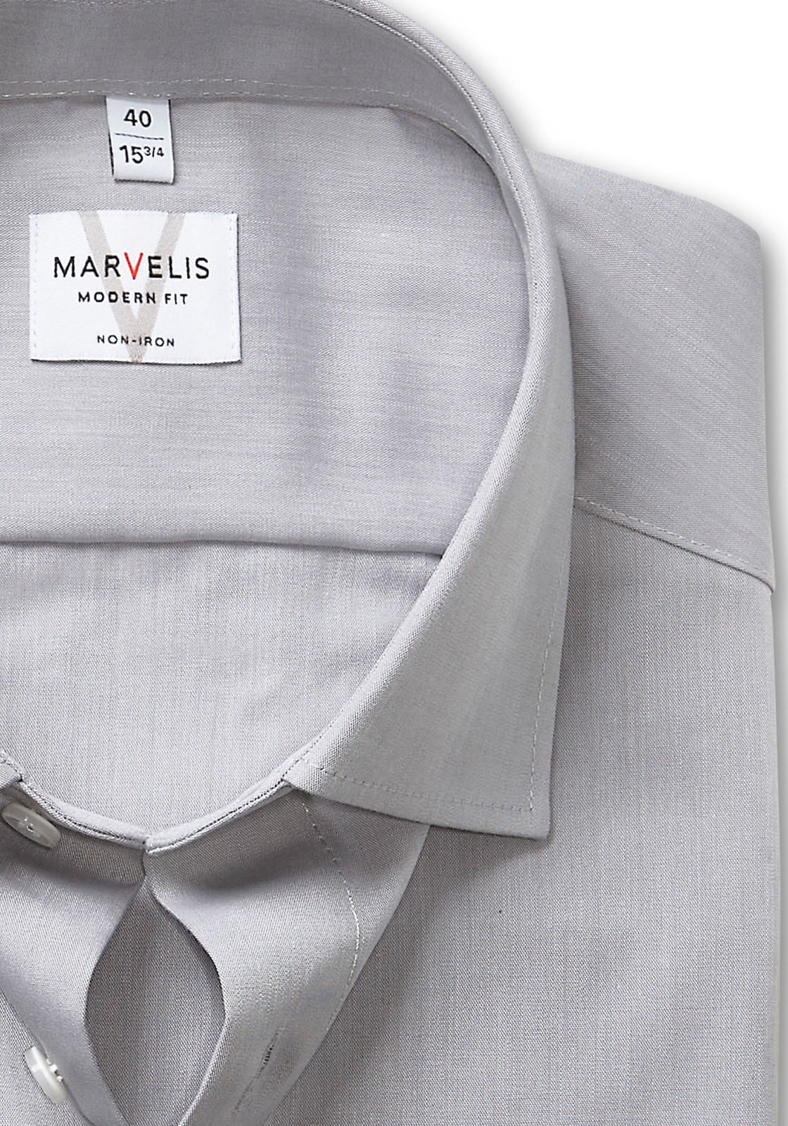 MARVELIS Chemise à manches longues Businesshemd, Basic, New-Kentkragen, leicht tailliert