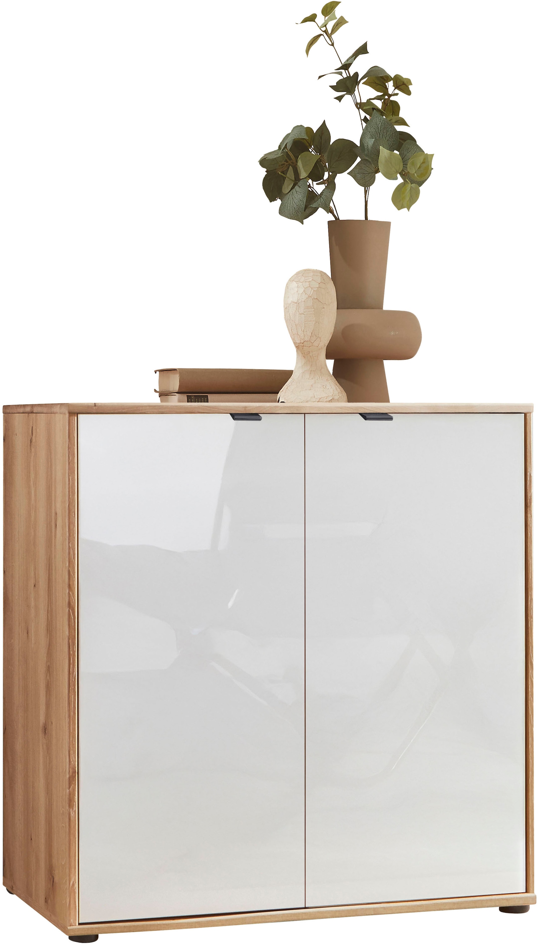 WIEMANN Commode »Cardiff Sideboard, Wäscheschrank, teilmassiv Bianco-Eiche, 80 cm« Kommode 80x86x43 cm, braun, mit Dämpfung, MADE IN GERMANY,  verschiedenen Ausführungen, inklusive Einlegeboden
