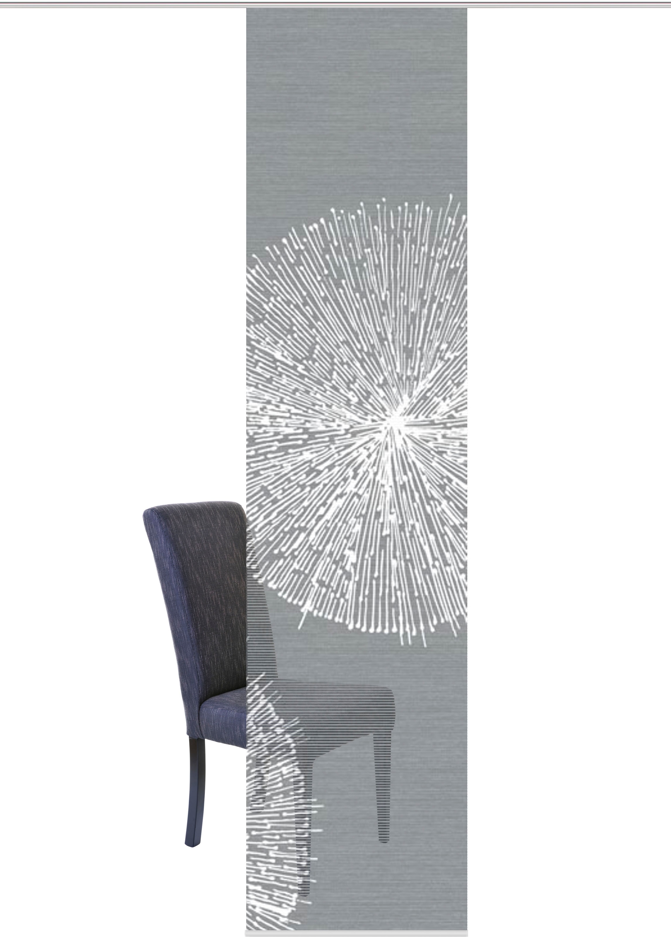 Vision S Rideau coulissant »CRESTON« Support de panneau 1 cuis tlg. Schiebevorhang Bambus Optik Digitaldruck