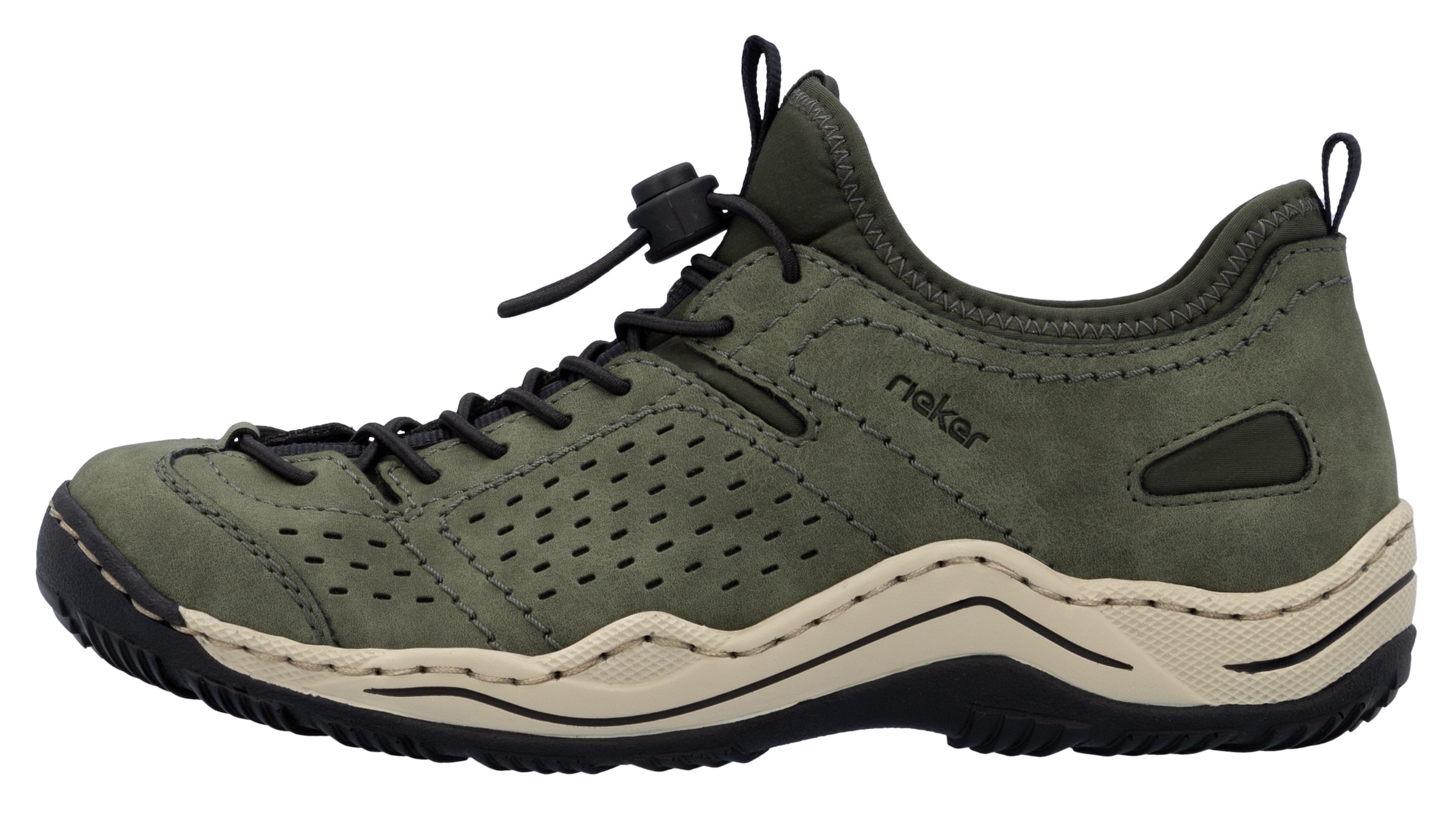 Rieker Slip-On Sneaker  , Schlupfschuh, Freizeitsneaker, Halbschuh mit markanter Laufsohle