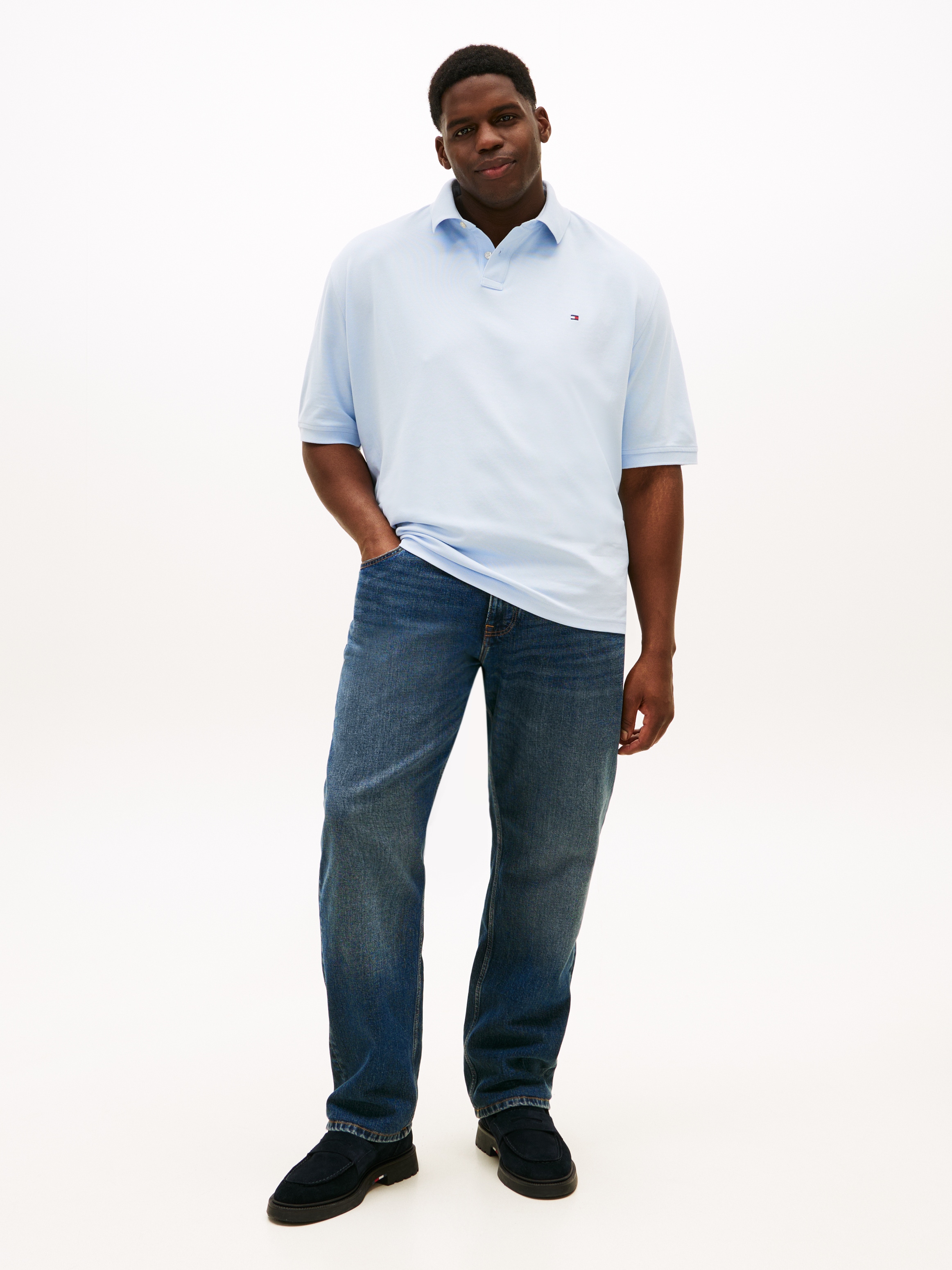 Tommy Hilfiger Big & Tall Poloshirt »Plus 1985« Grosse Grössen, Pique, regular fit