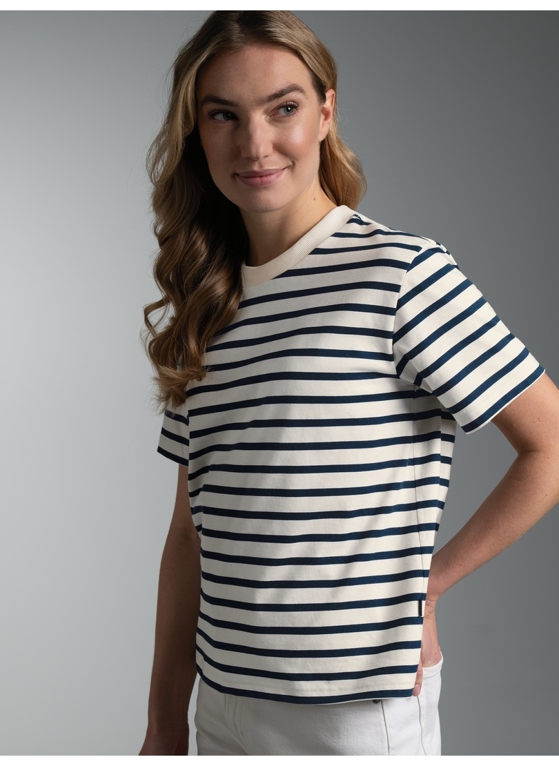 Trigema T-Shirt »TRIGEMA Cropped T Shirt mit "Sail" Ringelmuster« 1