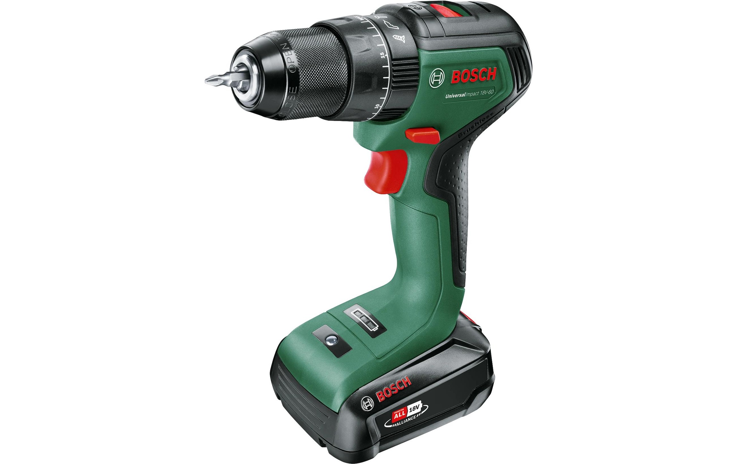 BOSCH Akku-Schlagbohrmaschine »UniversalImpact 18V-60« Inkl. Koffer, mit Akku 18V/2Ah und Ladegerät