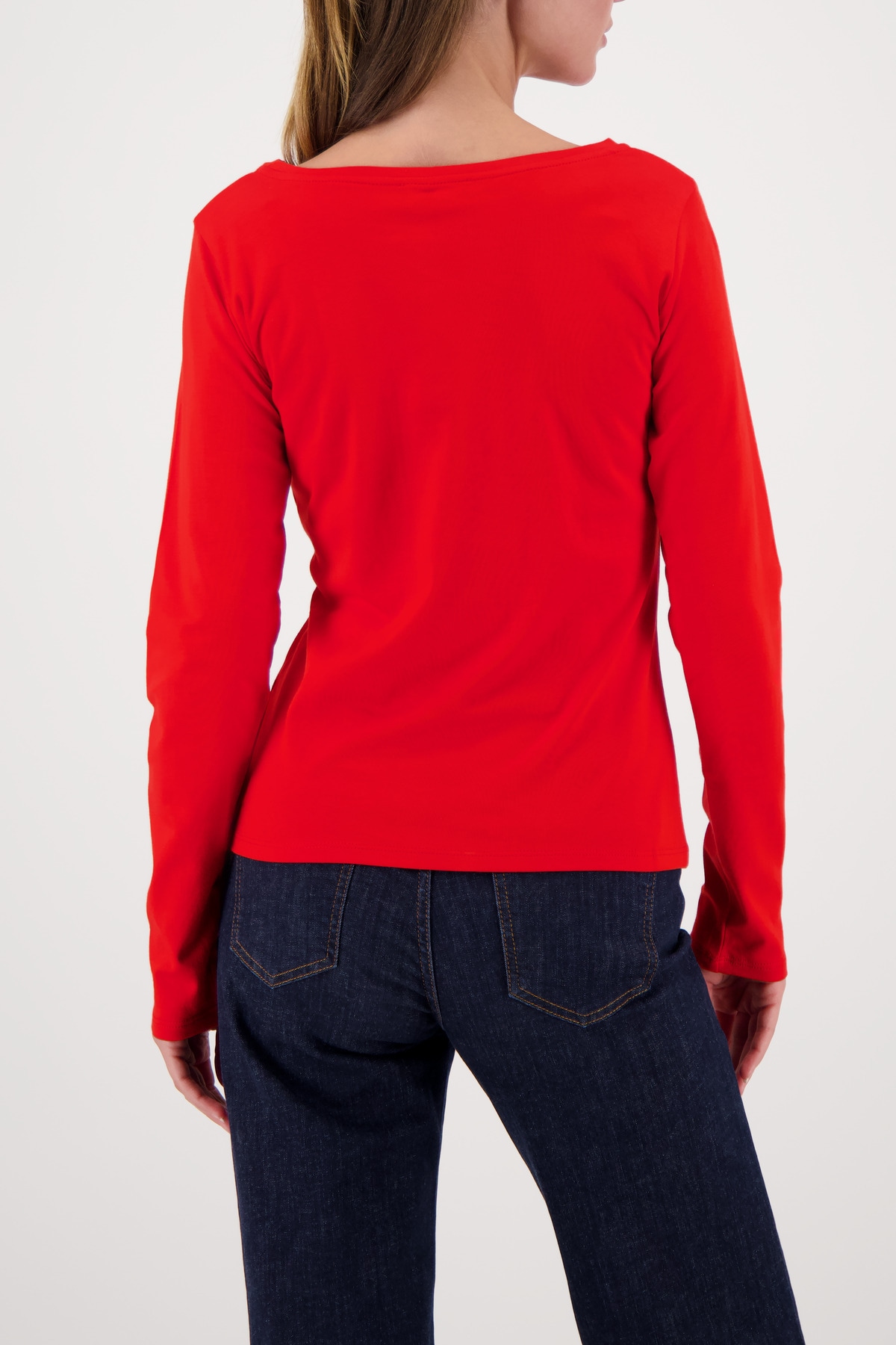 Monari T-shirt à manches longues »Shirt Dreams« U-Boot-Ausschnitt, Regular Fit, mit Schriftzug