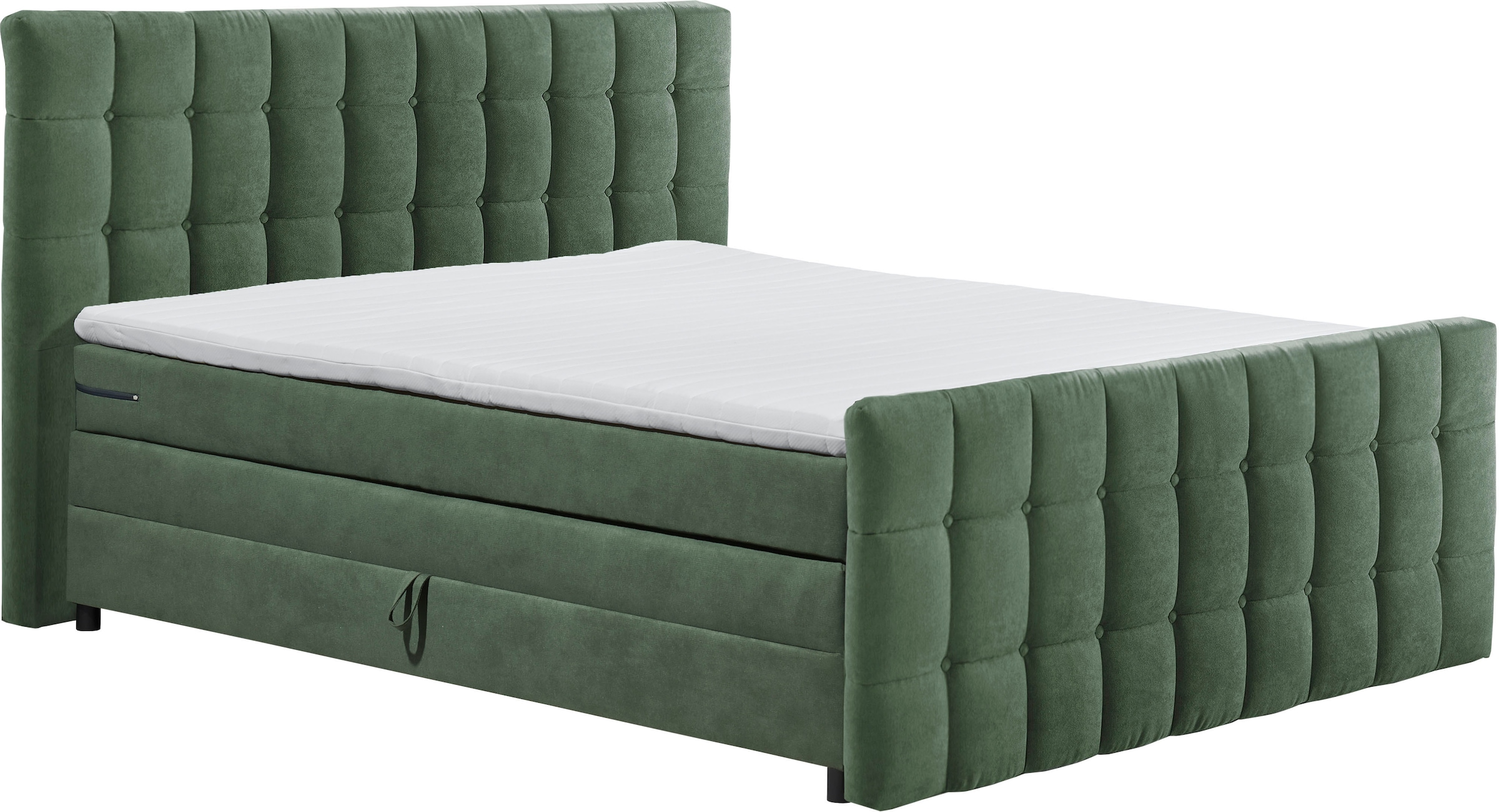 ED EXCITING DESIGN Lit boxspring »Mendoza« inkl. Bettkasten, erhältlich in den Breiten 160cm & 180cm