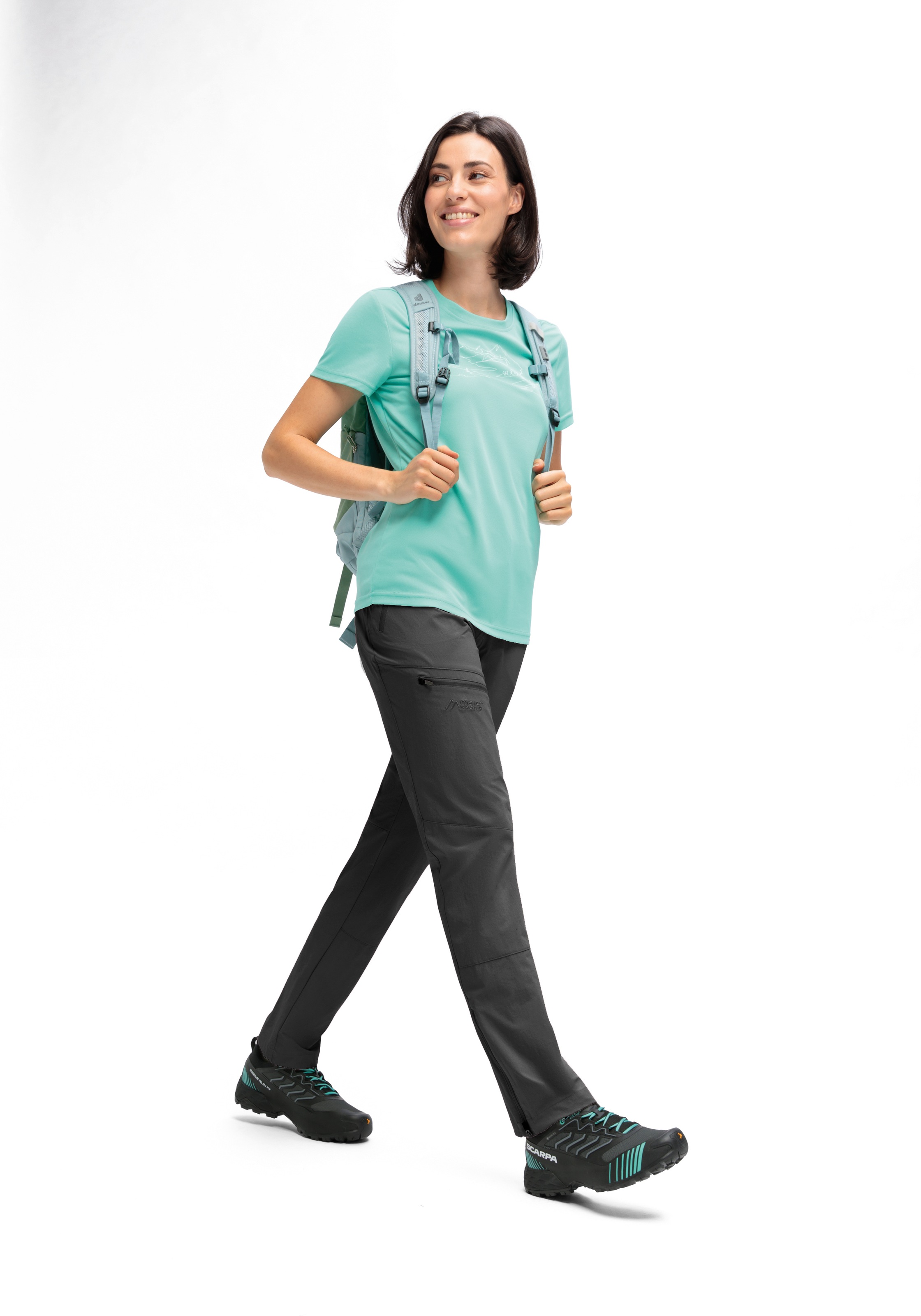 Maier Sports Outdoorhose »Inara slim Vario«  Damen Wanderhose, Funktionshose mit Variobund und 4 Taschen, Slim Fit