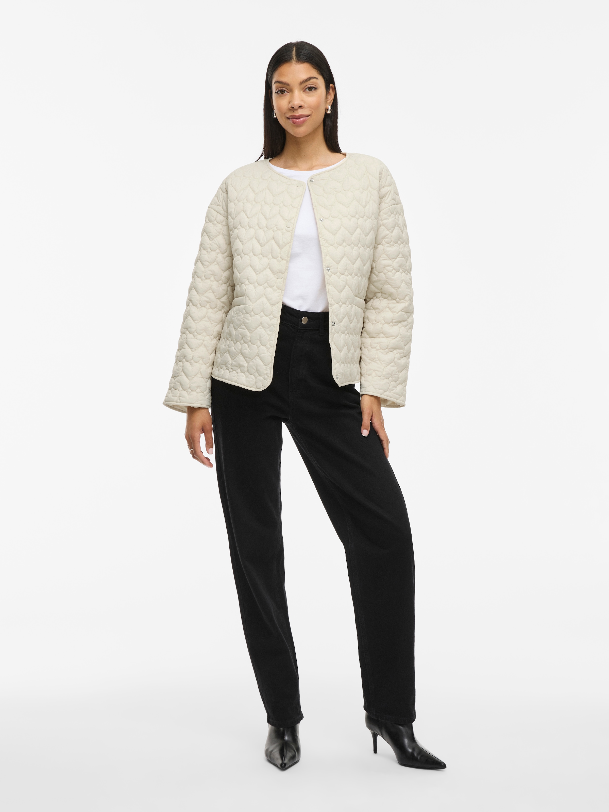 Vila Steppjacke »VISILLA L/S QUILTED JACKET« ohne Kapuze