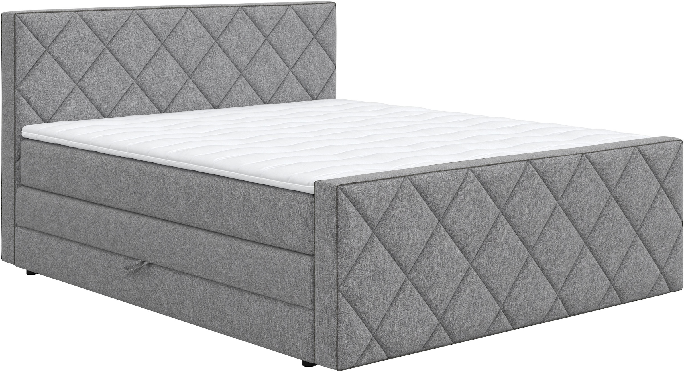 COTTA Lit boxspring »Tower inkl. Bettkasten, mit Keder in abgesetzter Farbe« disponible en différentes largeurs, duretés et couleurs