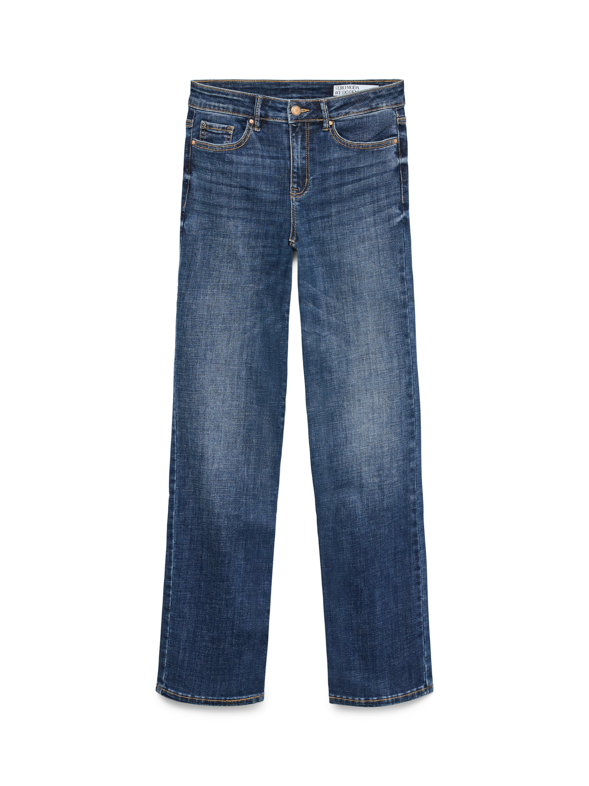Vero Moda Jeans droit »VMFLASH MR STRAIGHT JEANS LI3300 GA NOOS« Baumwollmischung mit Stretch, regular waist, straight fit