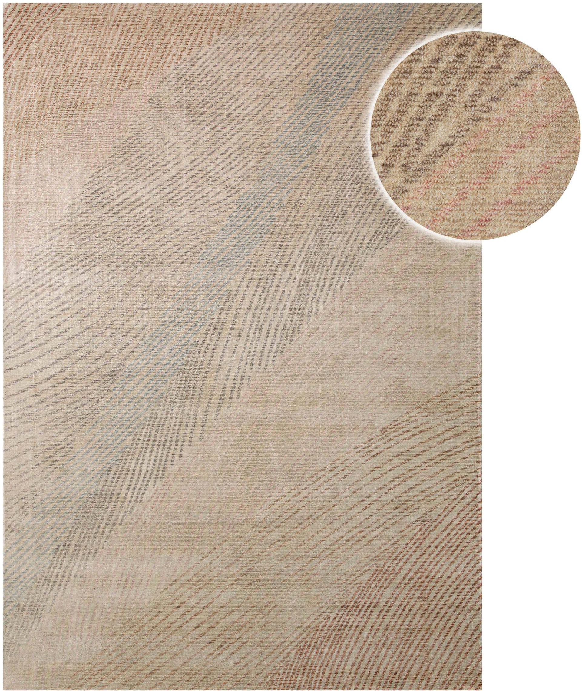 Wecon home Teppich »Skai« rechteckig 6 mm Höhe Teppich, modern, abstrakt, handgetuftet, robust, pflegeleicht, dezent