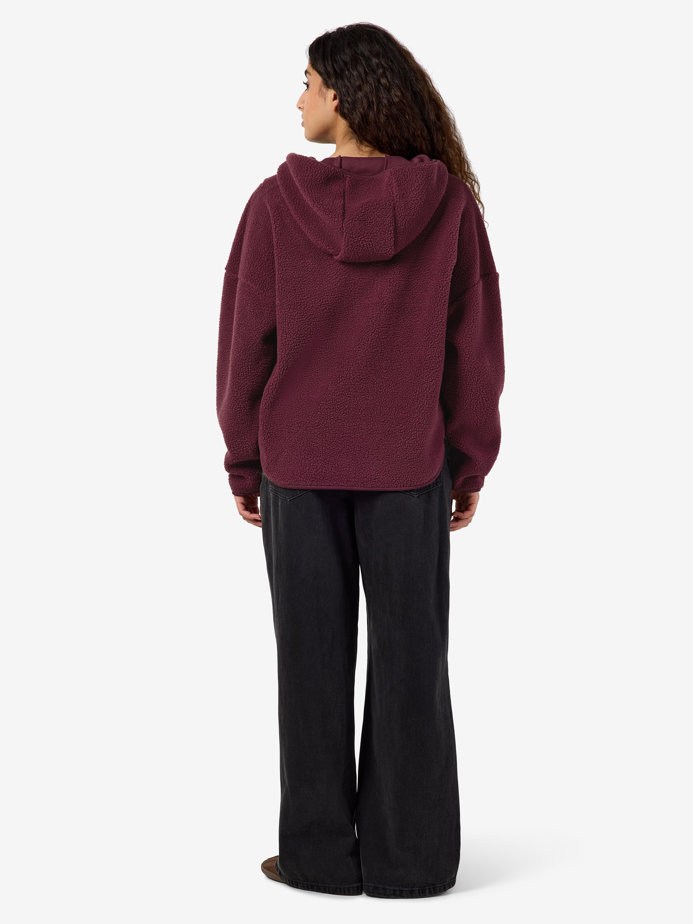 Noisy may Pull en polaire »NMCOZY L/S HALFWAY ZIP SWEATER JRS NOOS«, Polyester, coupe décontractée
