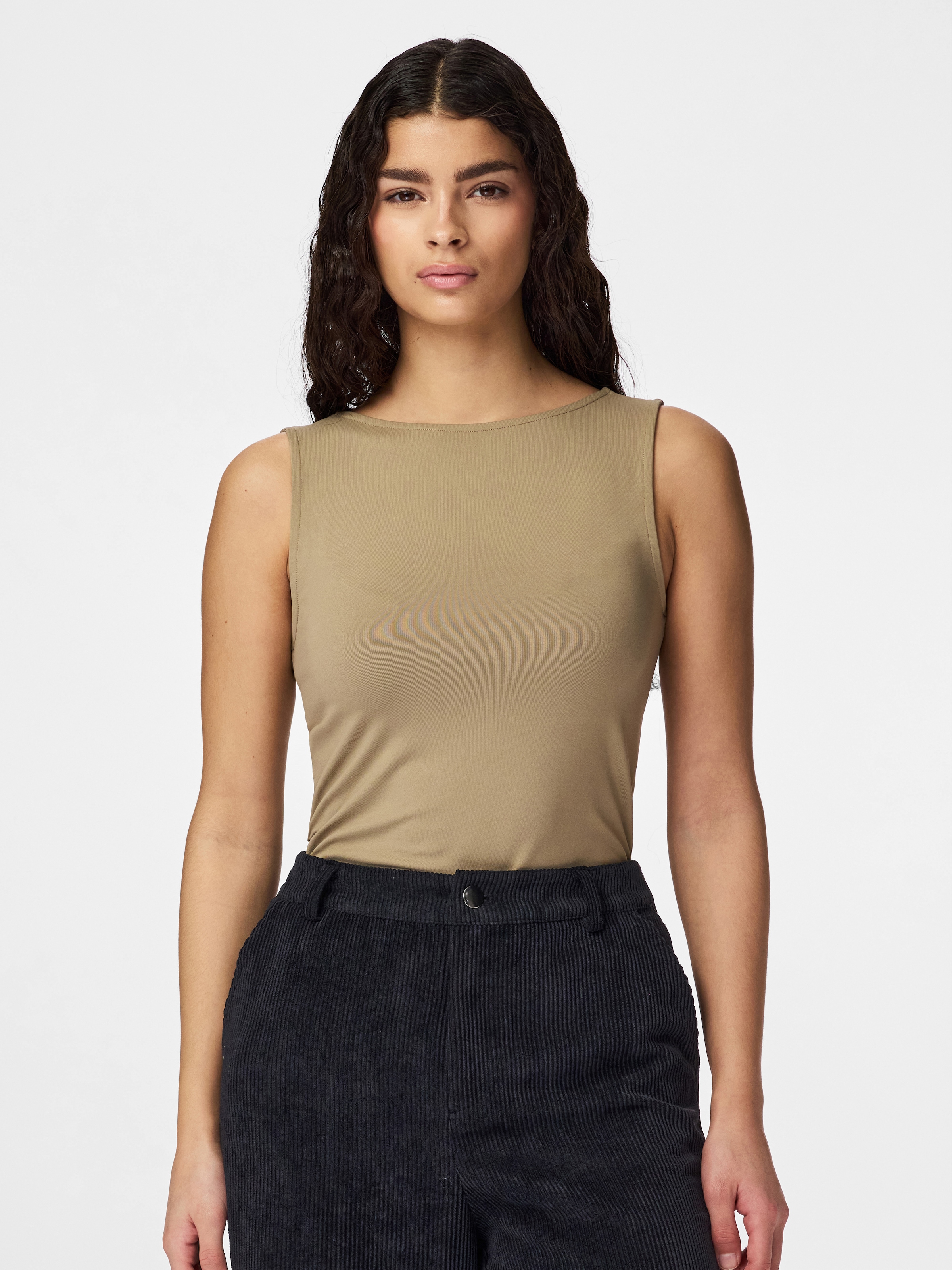 pieces Débardeur »PCLULA SL REVERSIBLE TANKTOP JRS NOOS« mélange de matériaux