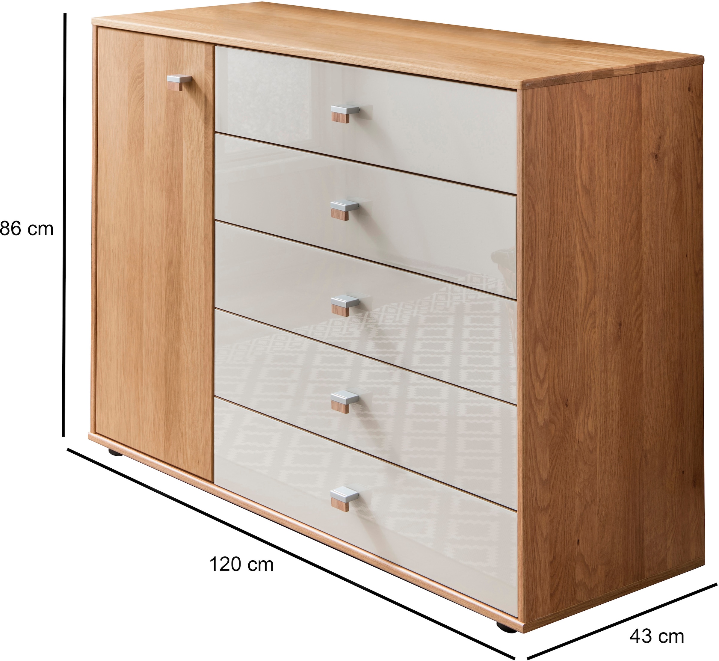 WIEMANN Commode combinée »Kiruna« vormontiert