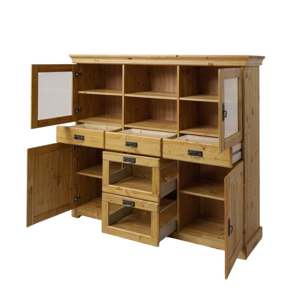 GOODproduct Sideboard »Rügen« aus massiver Kiefer, Breite 145 cm, made in EU