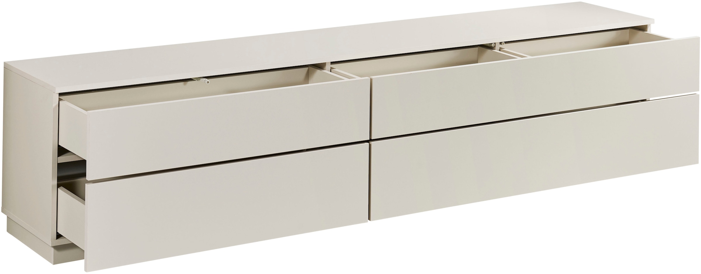 HBZ Table basse »Vince Lowboard, B/H/T 220x50x38 cm« 1 cuis tlg. Breite 220 cm, Push-to Open, Melaminbeschichtung