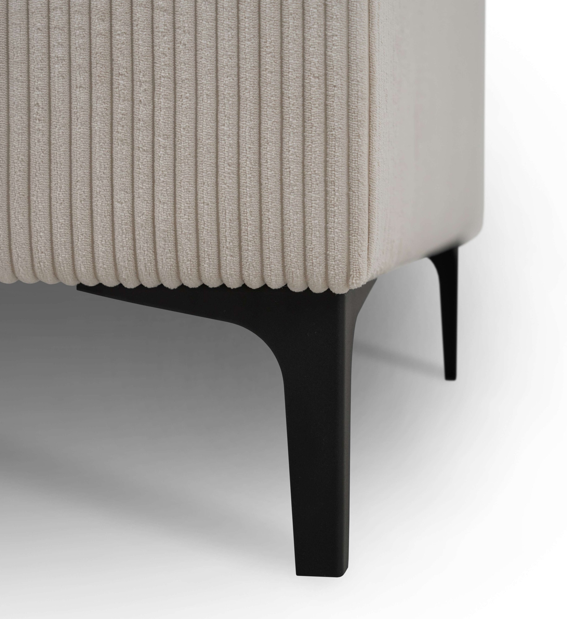 GOODproduct Wohnlandschaft »OLAND Cord U-Form, XXL, B: 342 cm, Skandi-Design« Skandi-Design in Struktur, Flachgewebe, Luxus-Microfaser, Boucle