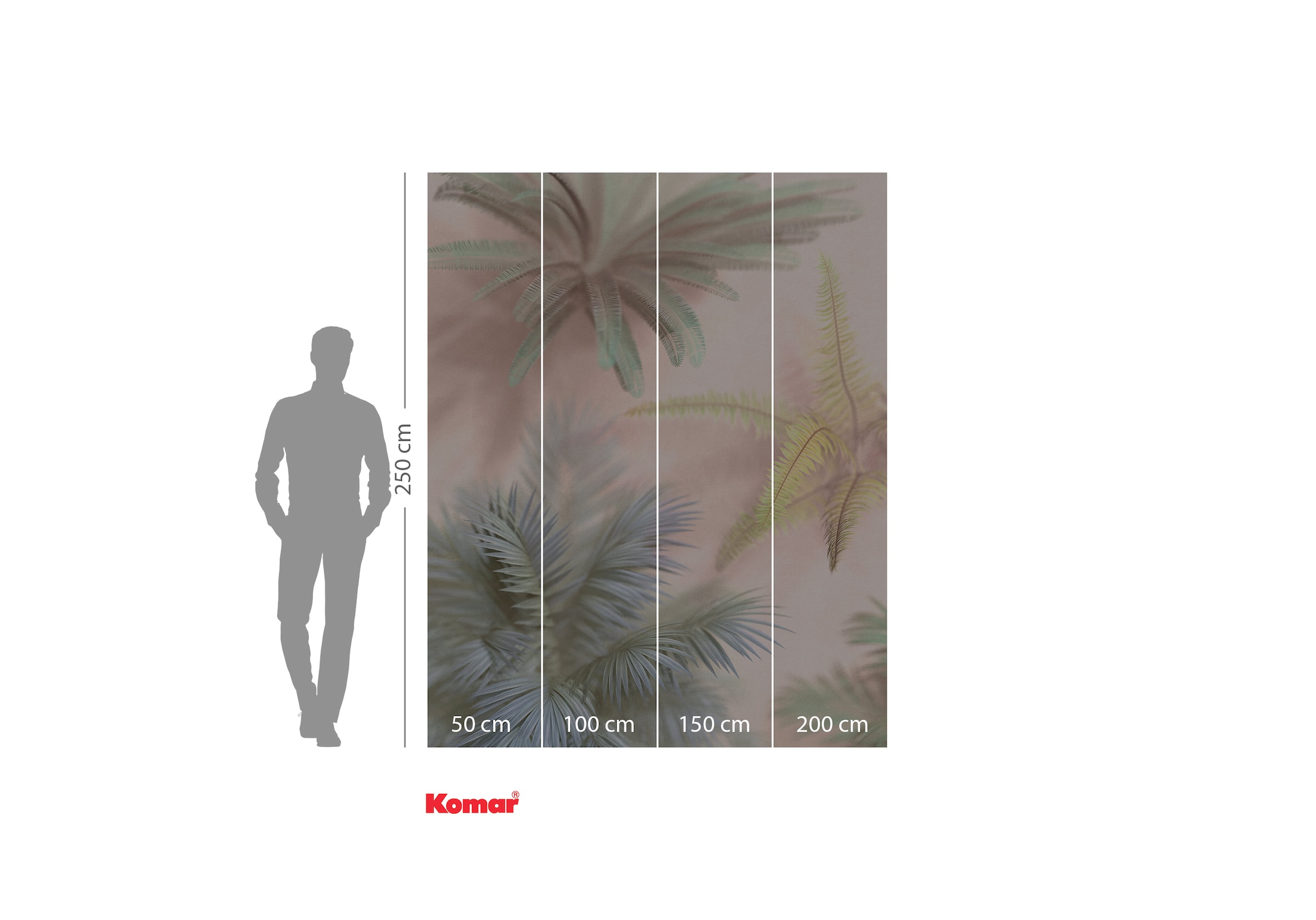 Komar Papier peint photo »Komar Vlies Fototapete - Vague Botany - Grösse 200 x 250 cm« imprimé