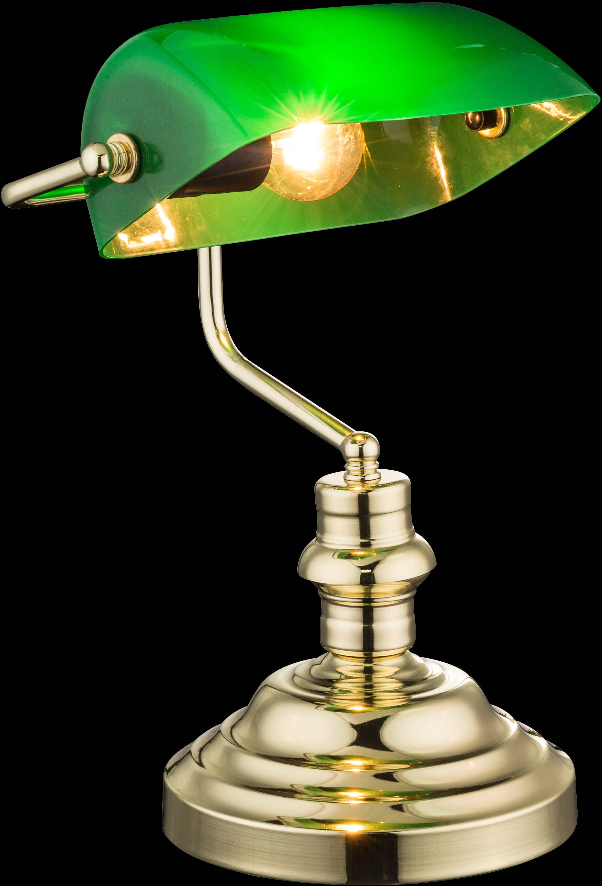 GLOBO LIGHTING Lampe de bureau »ANTIQUE« 1 cuis Klassische Schreibtischleuchte, Antik-look Tischleuchte, Bankerlamp
