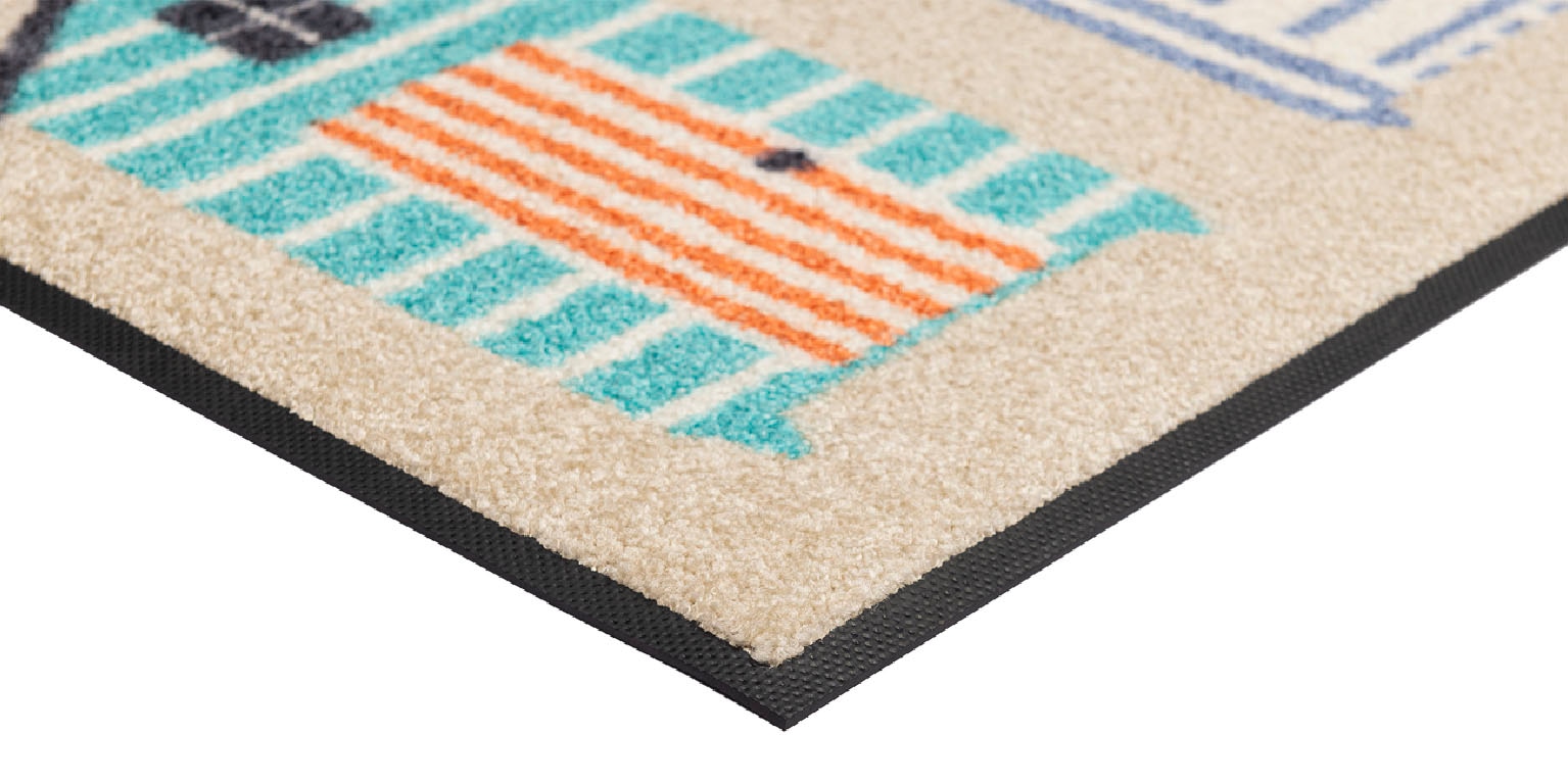wash+dry by Kleen-Tex Fussmatte »Beachhut« rechteckig