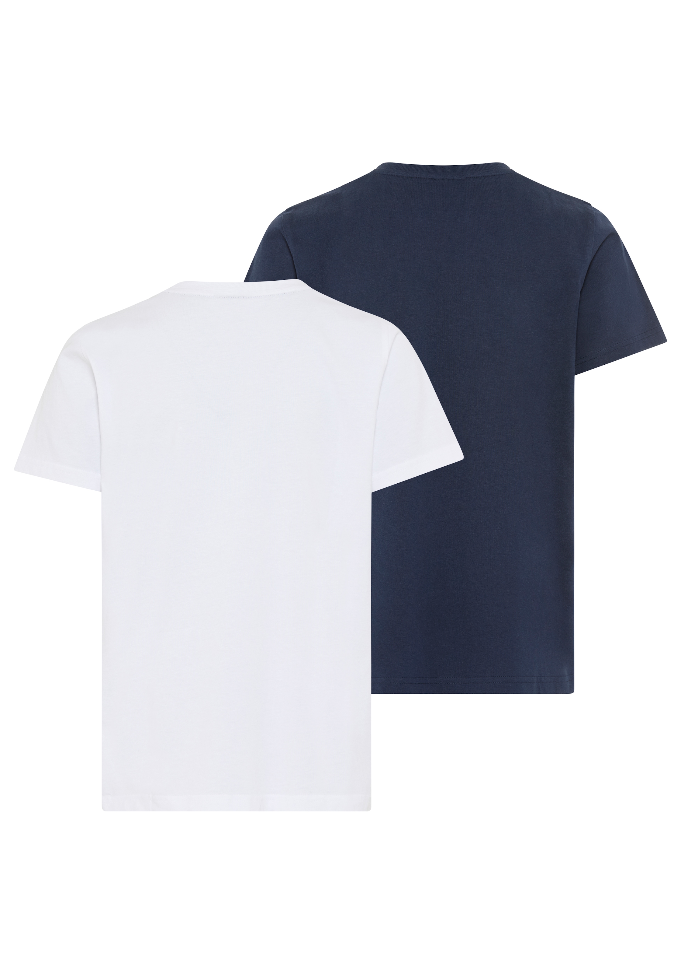H.I.S T-shirt »2er Pack T-Shirts mit Logodrucken für Jungen« Packung, 2, 2 pièces Basic Schnitt, kurze Ärmel, bedruckte Optik, Logodrucke