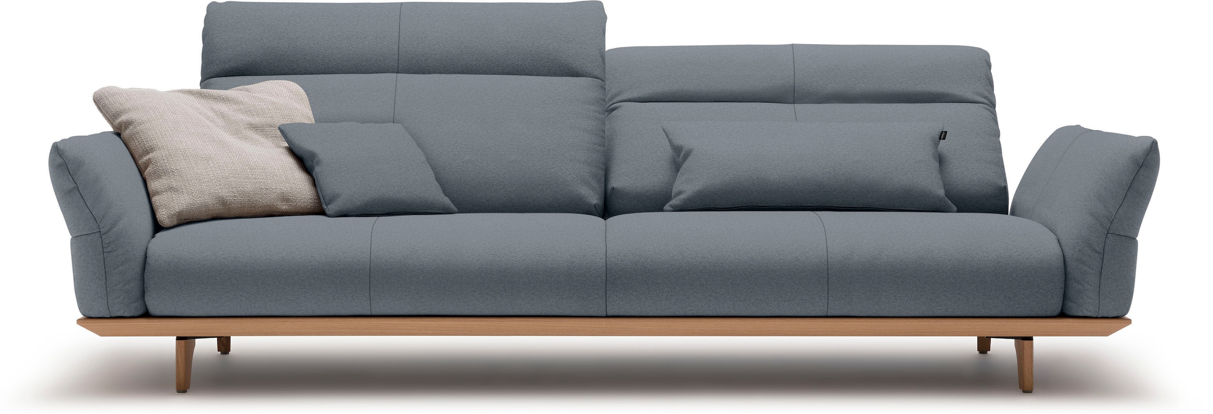 Creation BY ROLF BENZ 4 places »CR.460 Designsofa, erstklassiger Sitzkomfort, verst. Rückenlehne« socle en chêne, pieds en chêne naturel, largeur 248 cm