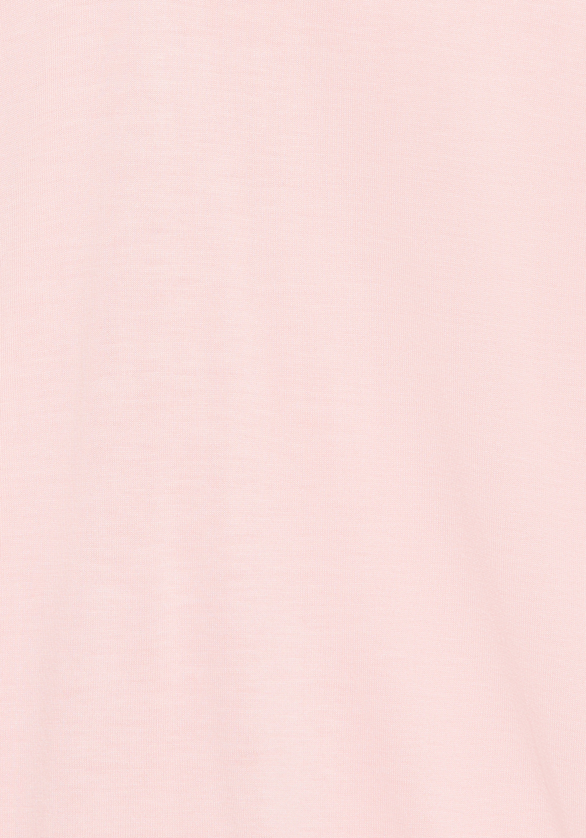 LASCANA Haut de pyjama 1-teilig,  mit Spitzenbesatz am tiefen V-Ausschnitt