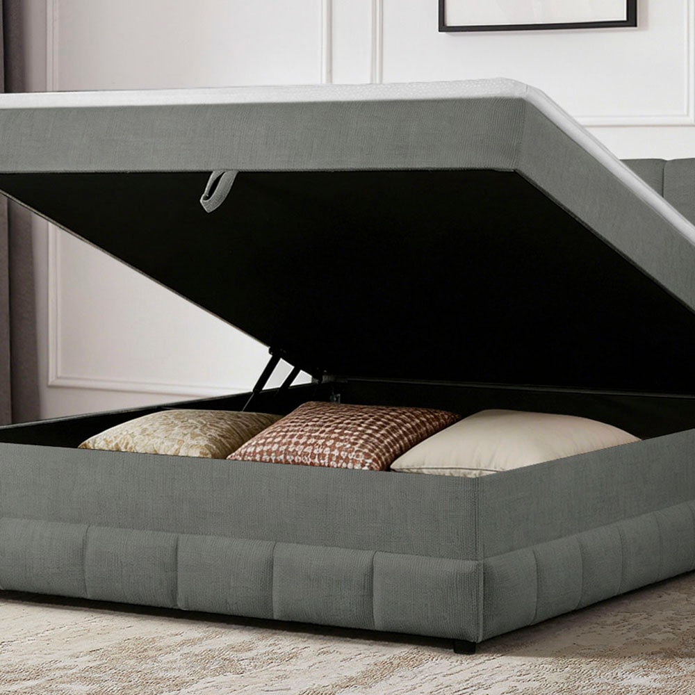 GOODproduct Lit de boxe »Likely inkl. Bettkasten, Liegefläche 180x200 cm, in Boxspring-Optik« inkl. Topper & Aufbauvideo, erhältlich in verschiedenen Farben