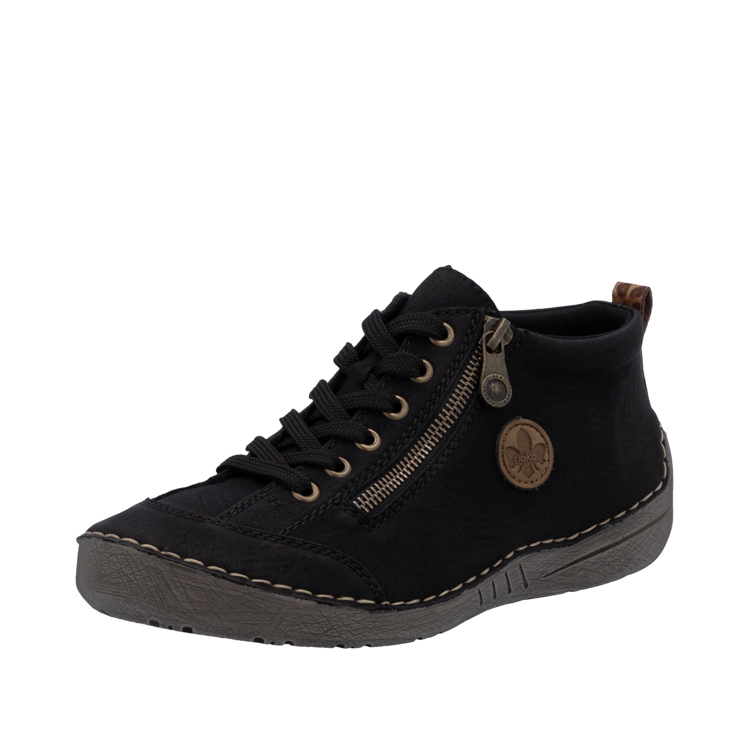 Rieker Bottines à lacets  Sneaker, chaussure à lacets, chaussure outdoor avec fermeture éclair
