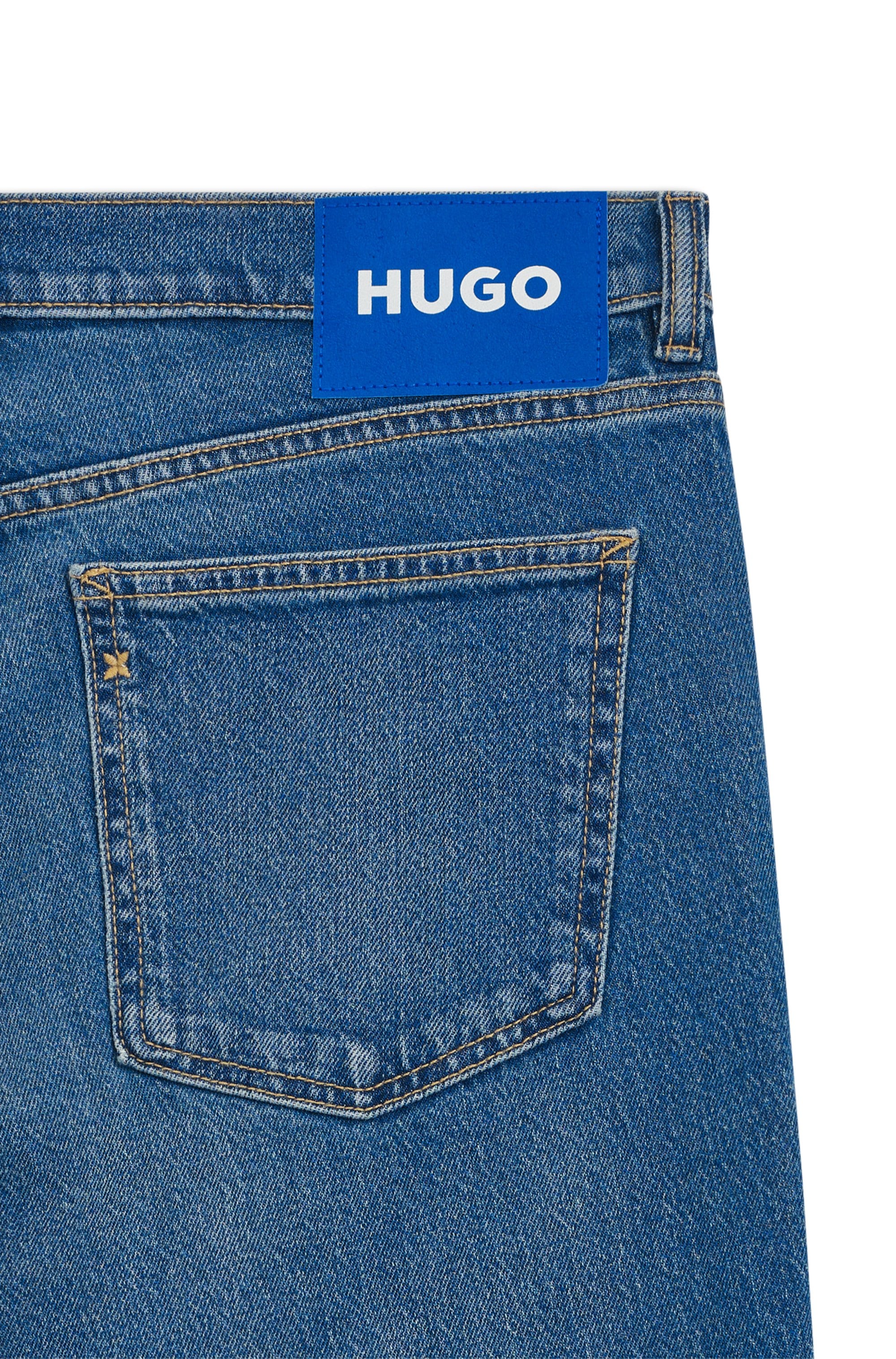 HUGO Blue Jeans taille basse »Brody« mit Stone-washed-Finish
