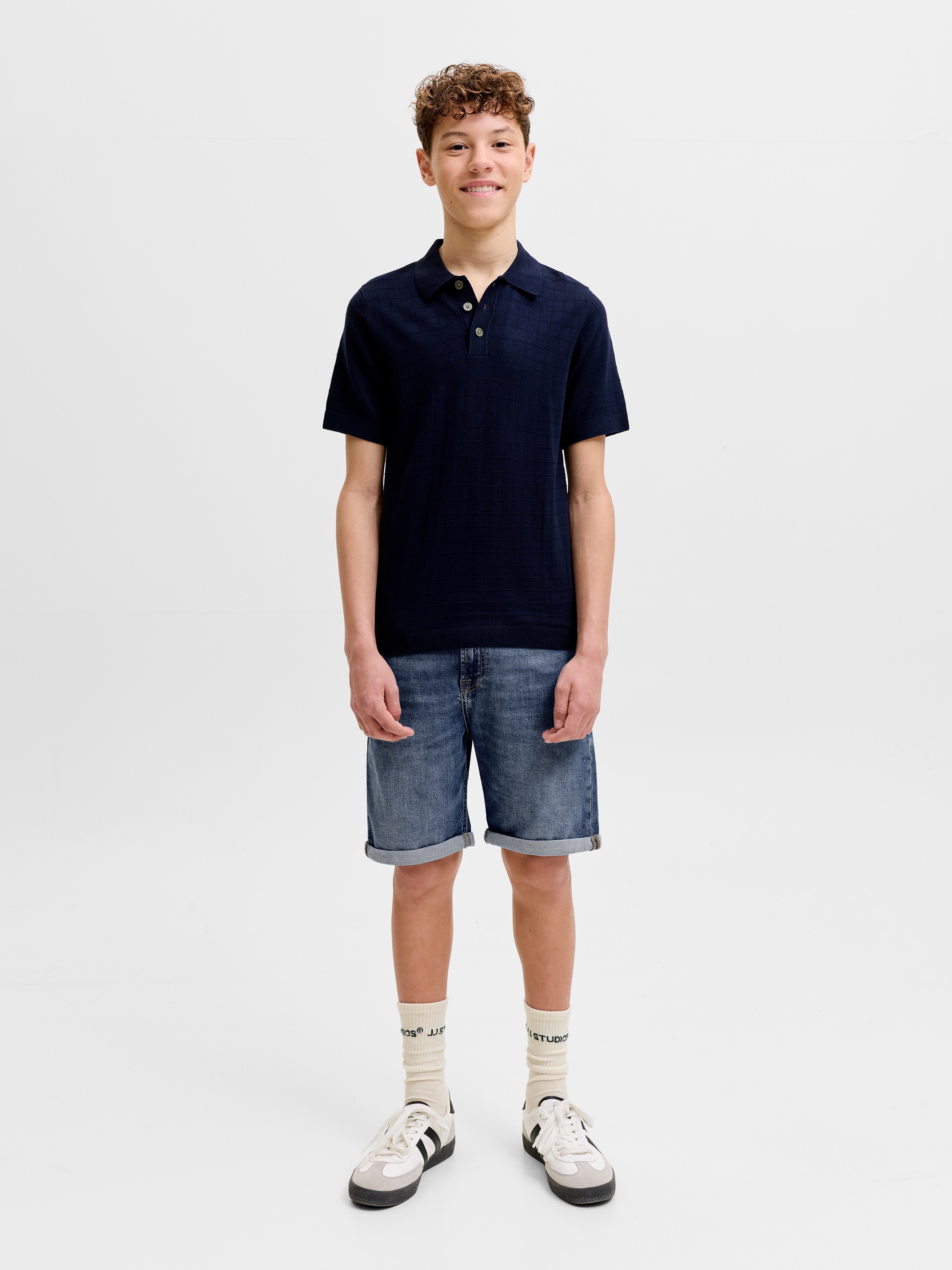 Jack & Jones Junior Shorts »JJIRICK bequem mit mittlerer Taille für Jungen«  unifarben, modisch, regular fit, Web,