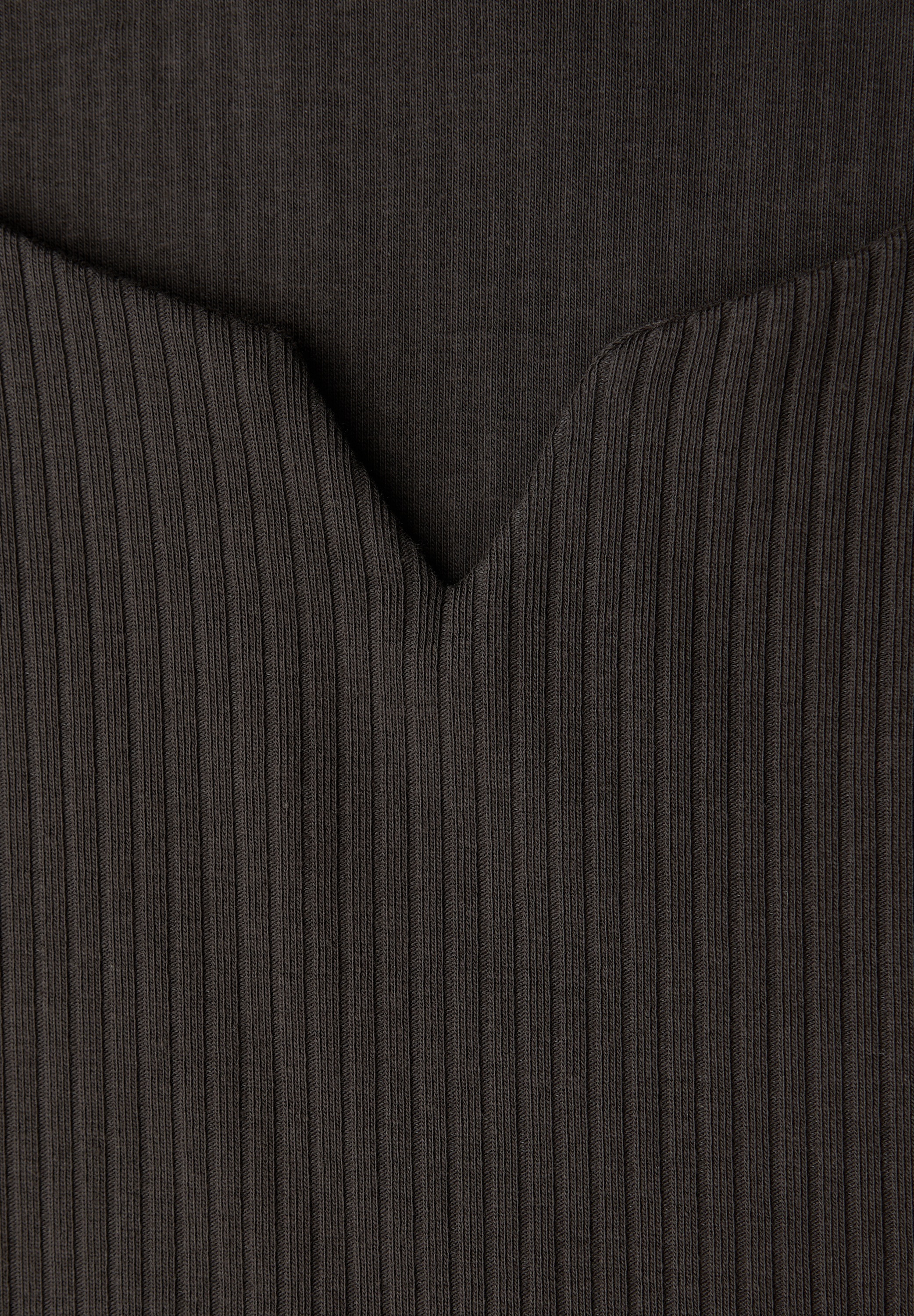 STREET ONE Langarmshirt mit Rippstruktur