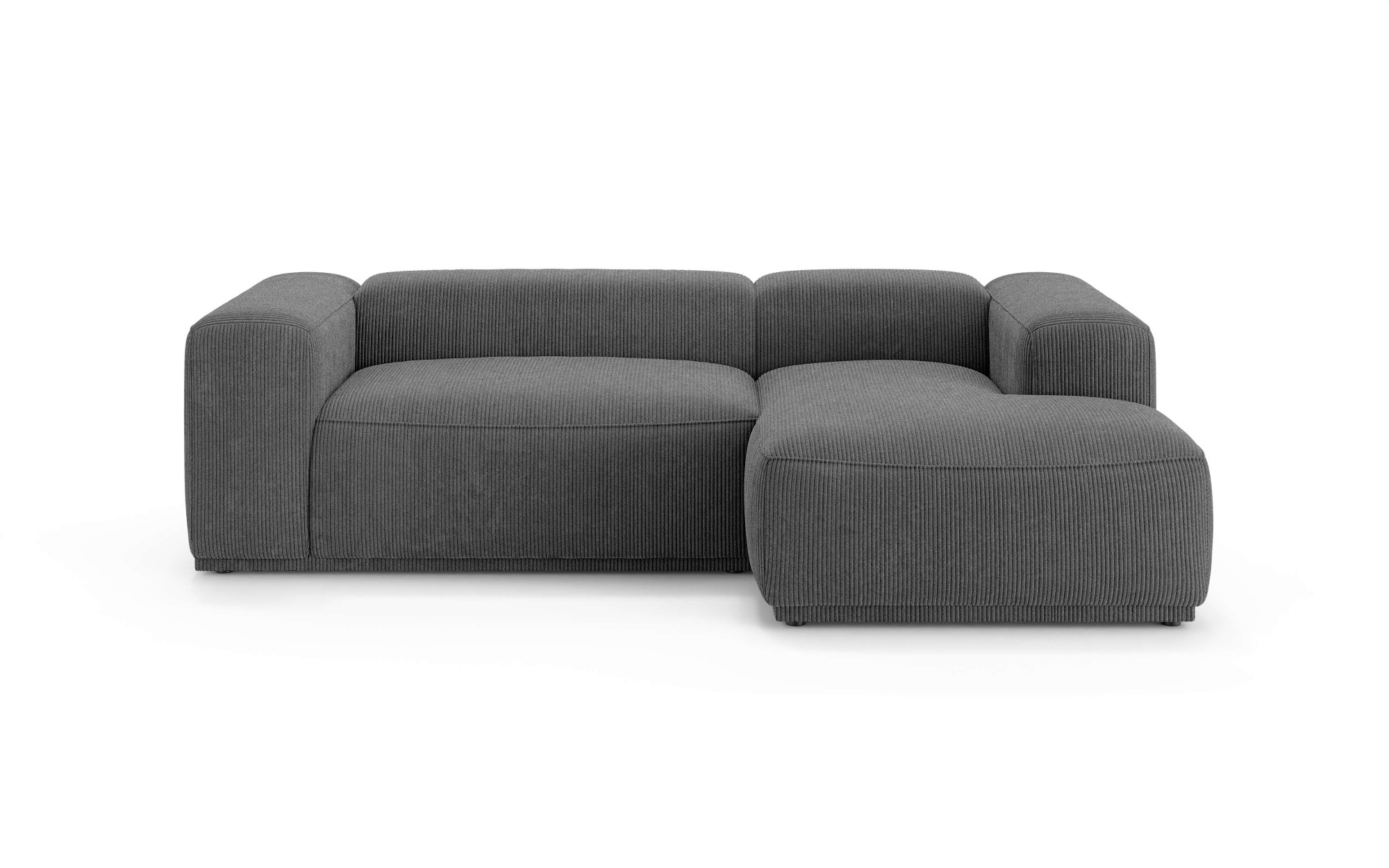 s.Oliver Canapé d'angle »EMMERIK Designersofa, L-Form mit Wellenfederung, B/T/H: 260/155/73 cm« hoher Sitzkomfort, gemütlich und modern, auch in Cord