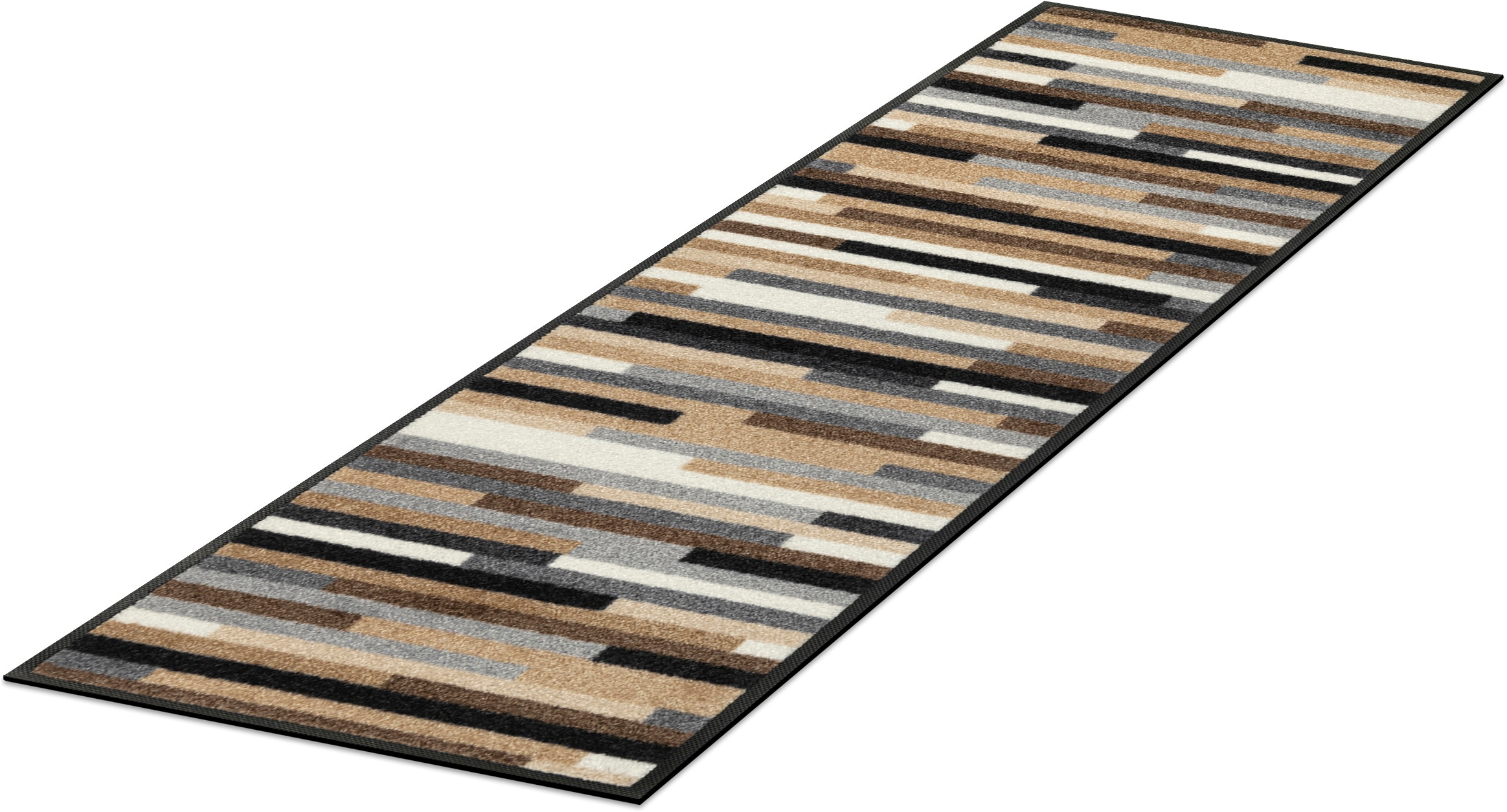 wash+dry by Kleen-Tex Chemin de table »Mikado Stripes« Rectangulaire 7 mm Höhe tapis d'entrée, design rayé moderne, antidérapant, lavable