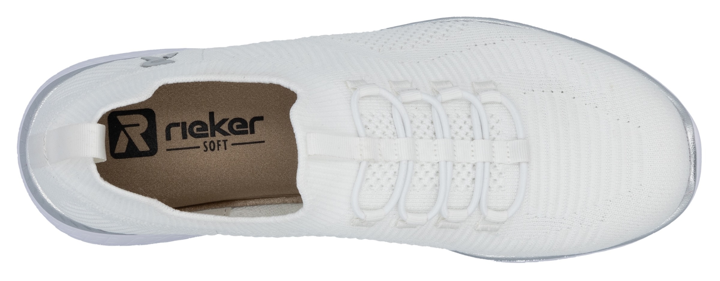 RIEKER Sport Slip-On Sneaker  , Slipper, Freizeitschuh, Schlupfschuh mit Elastik-Einstieg