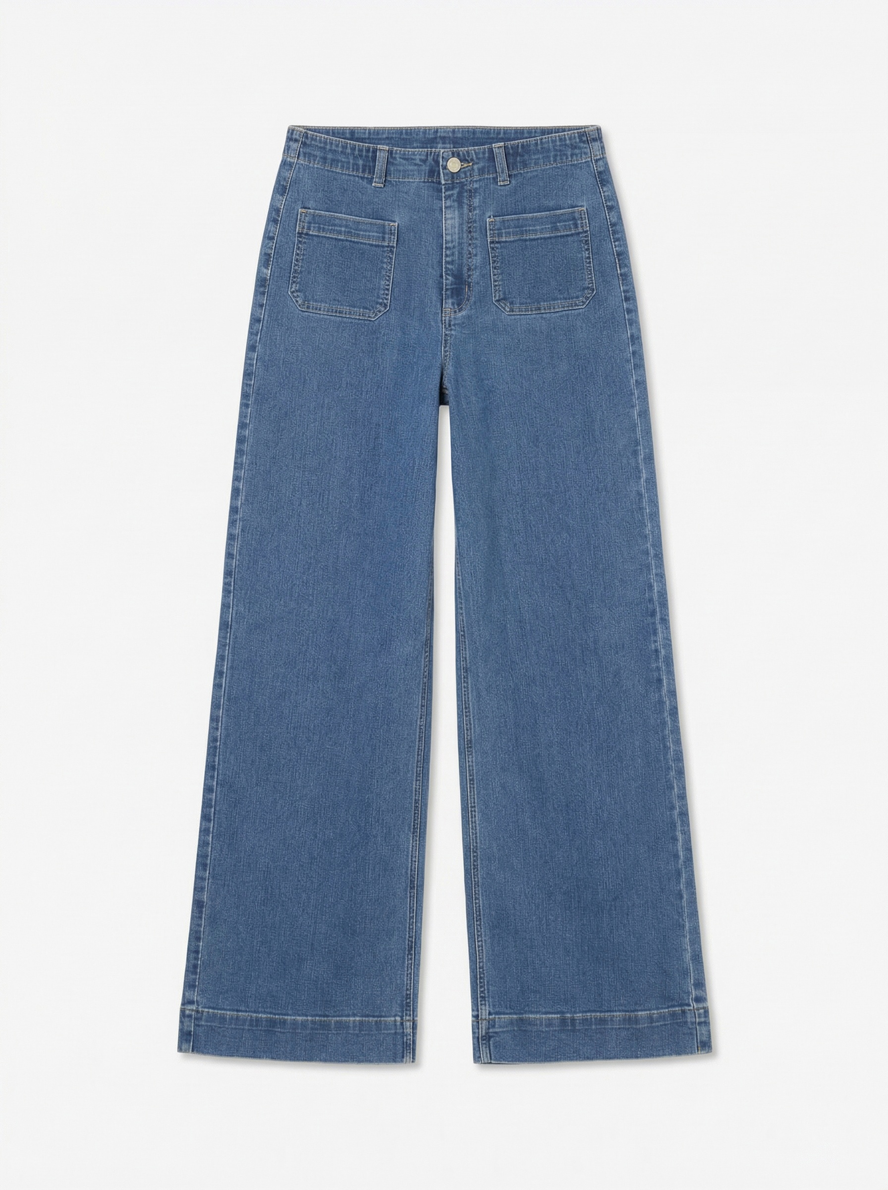 Vero Moda Jeans large »VMKAYLA HR WIDE POCKET J BLUE MIX NOOS« Baumwollmischung, wide fit, high waist