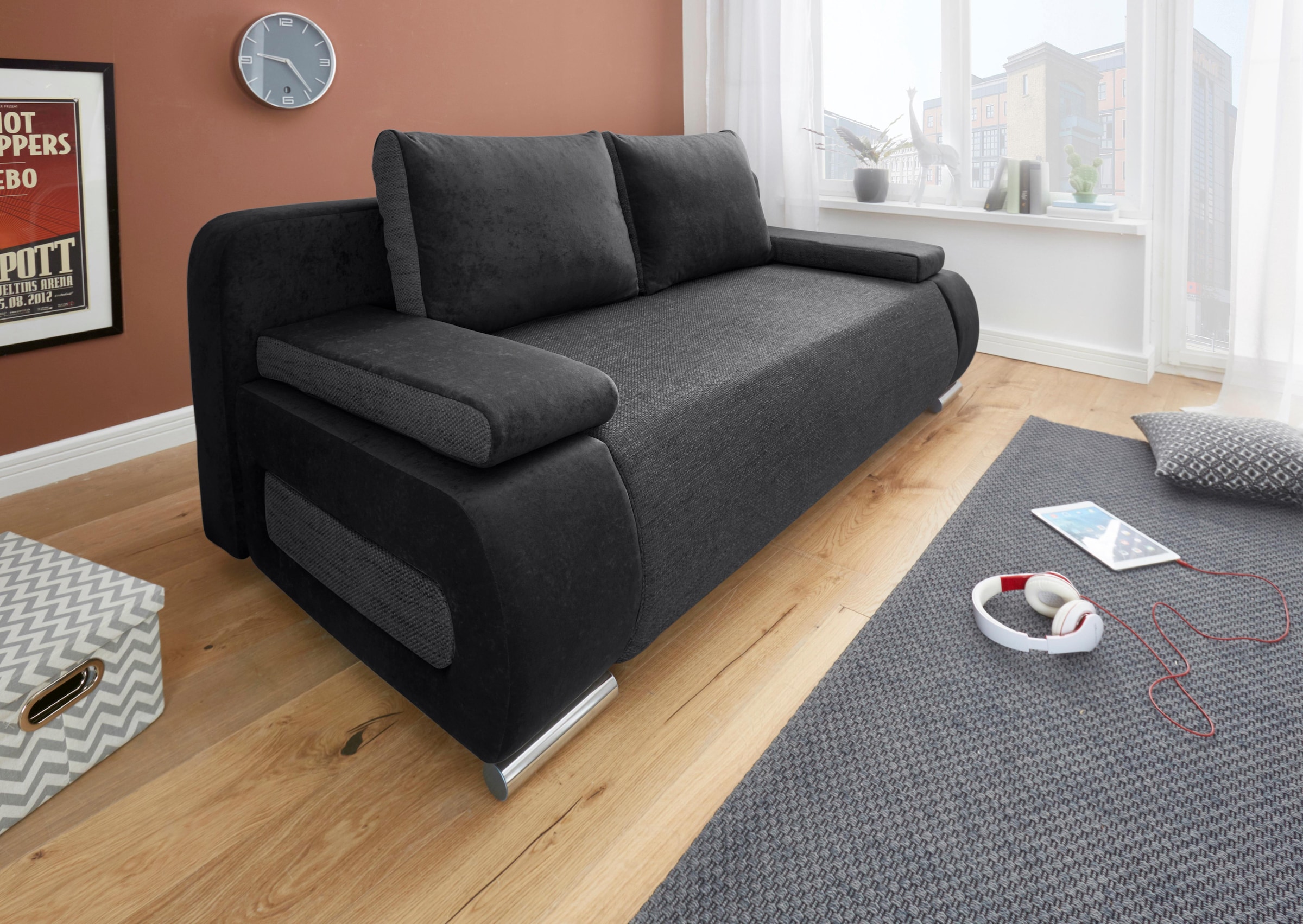 COLLECTION AB Schlafsofa »Moritz B: 200 cm, Liegefl. 142x200 cm«