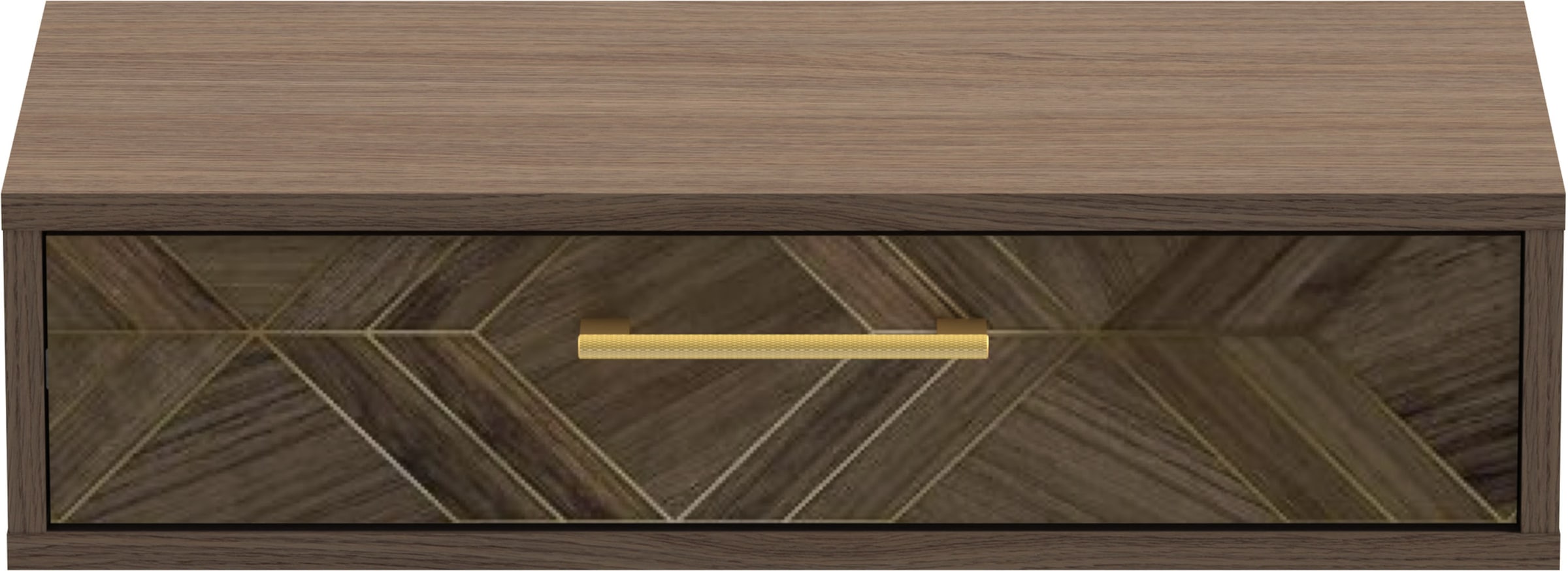Schildmeyer Console »Glenn, Art-Déco Design mit eleganten Goldakzenten, Made in Germany« 1 cuis tlg. Design Art déco en noyer avec des accents dorés élégants, fabriqué en Allemagne